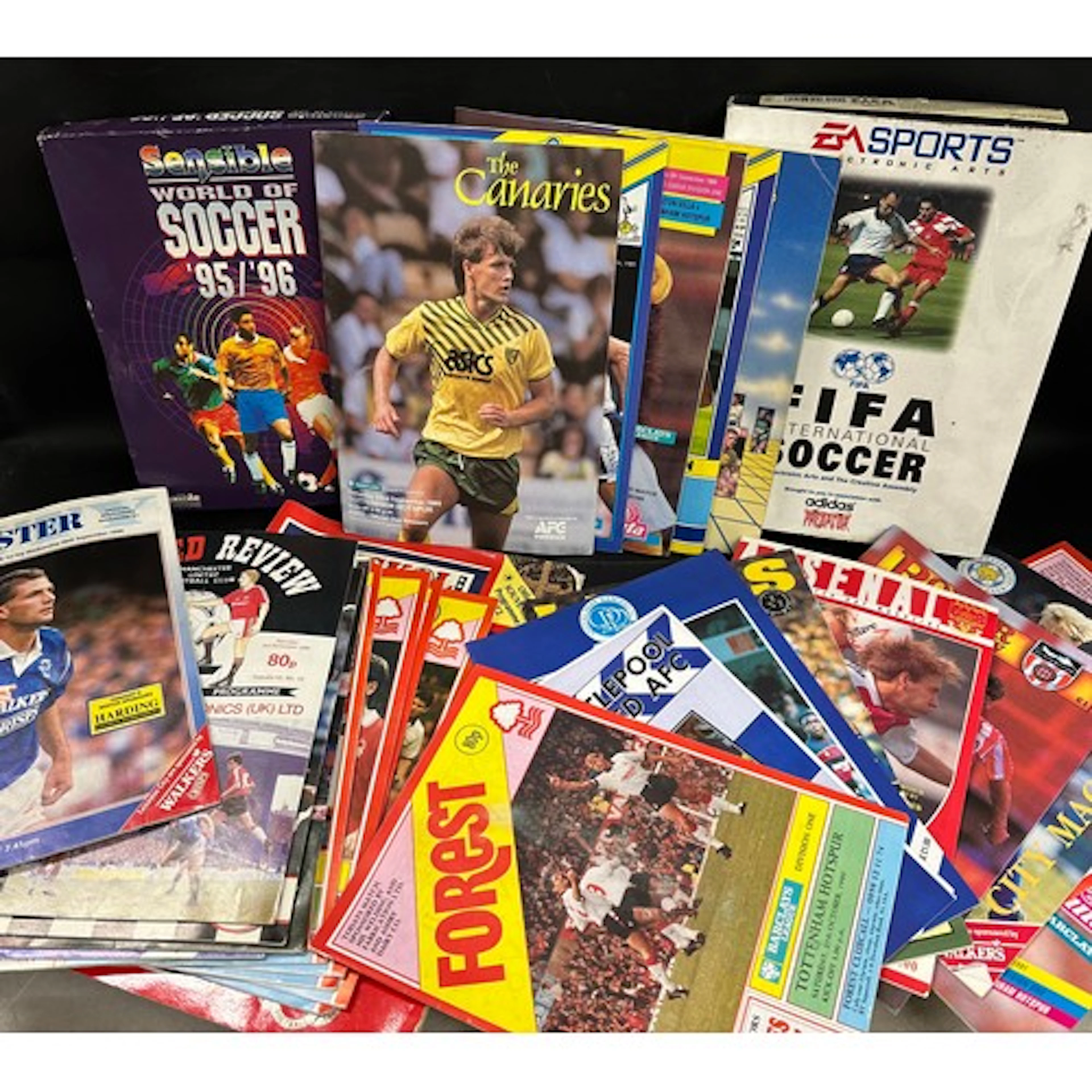 A collection of football programmes, 1980s and 1990s, includ...