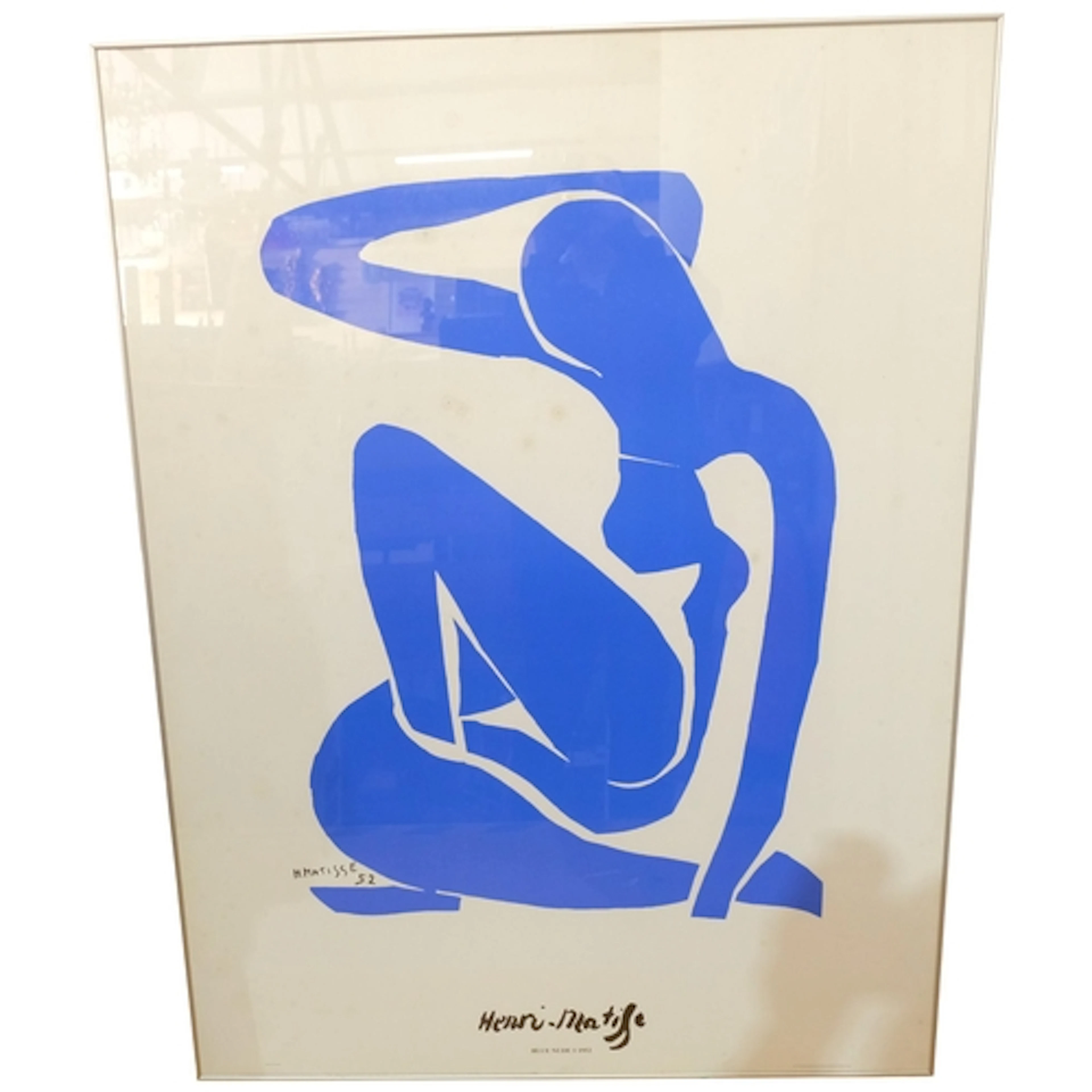 Henri Matisse, lithographic print, blue nude 1, 1952, signed...
