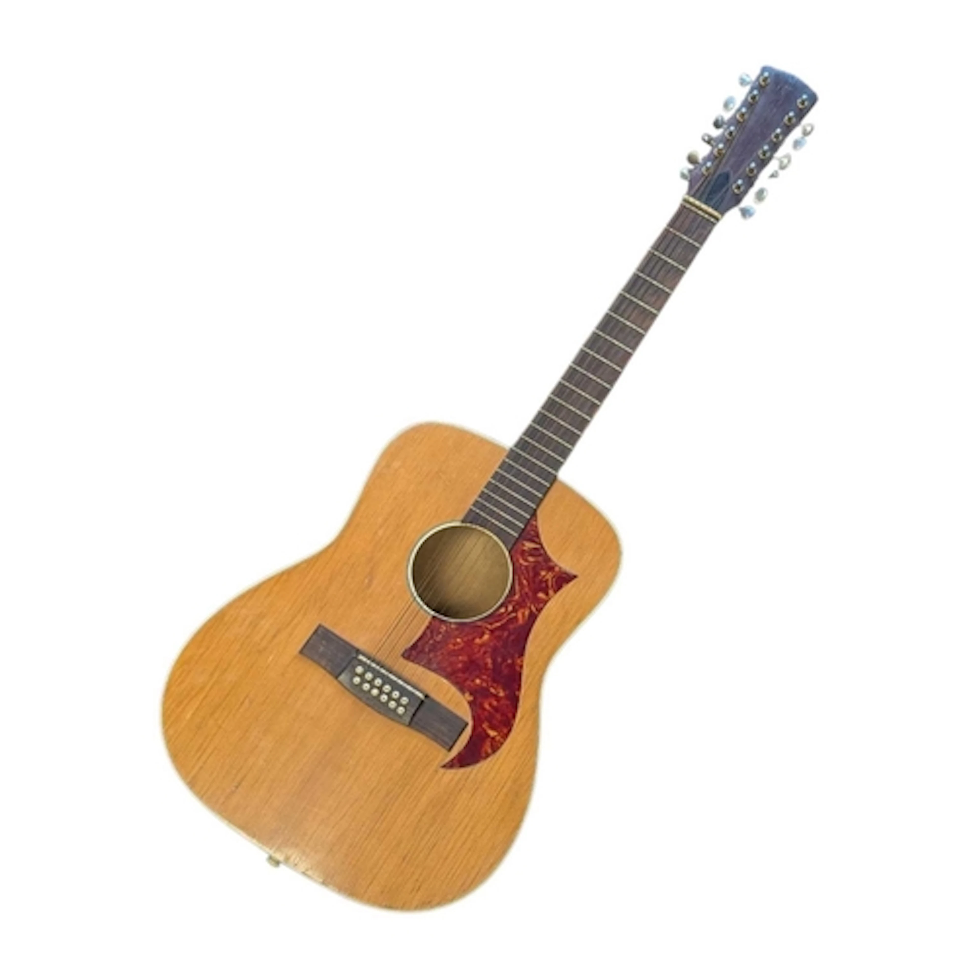 A vintage 20th century twelve string acoustic guitar. The gu...