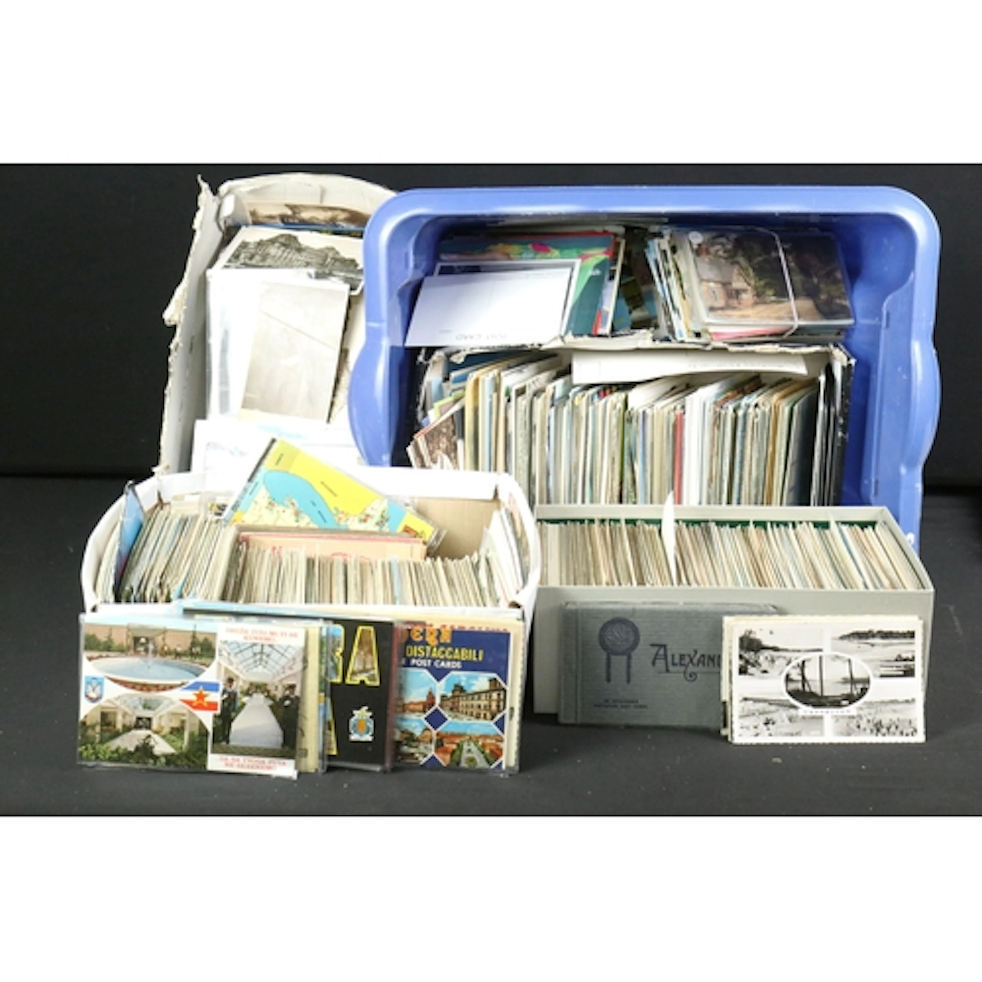 Large collection of postcards from the early 20th century on...
