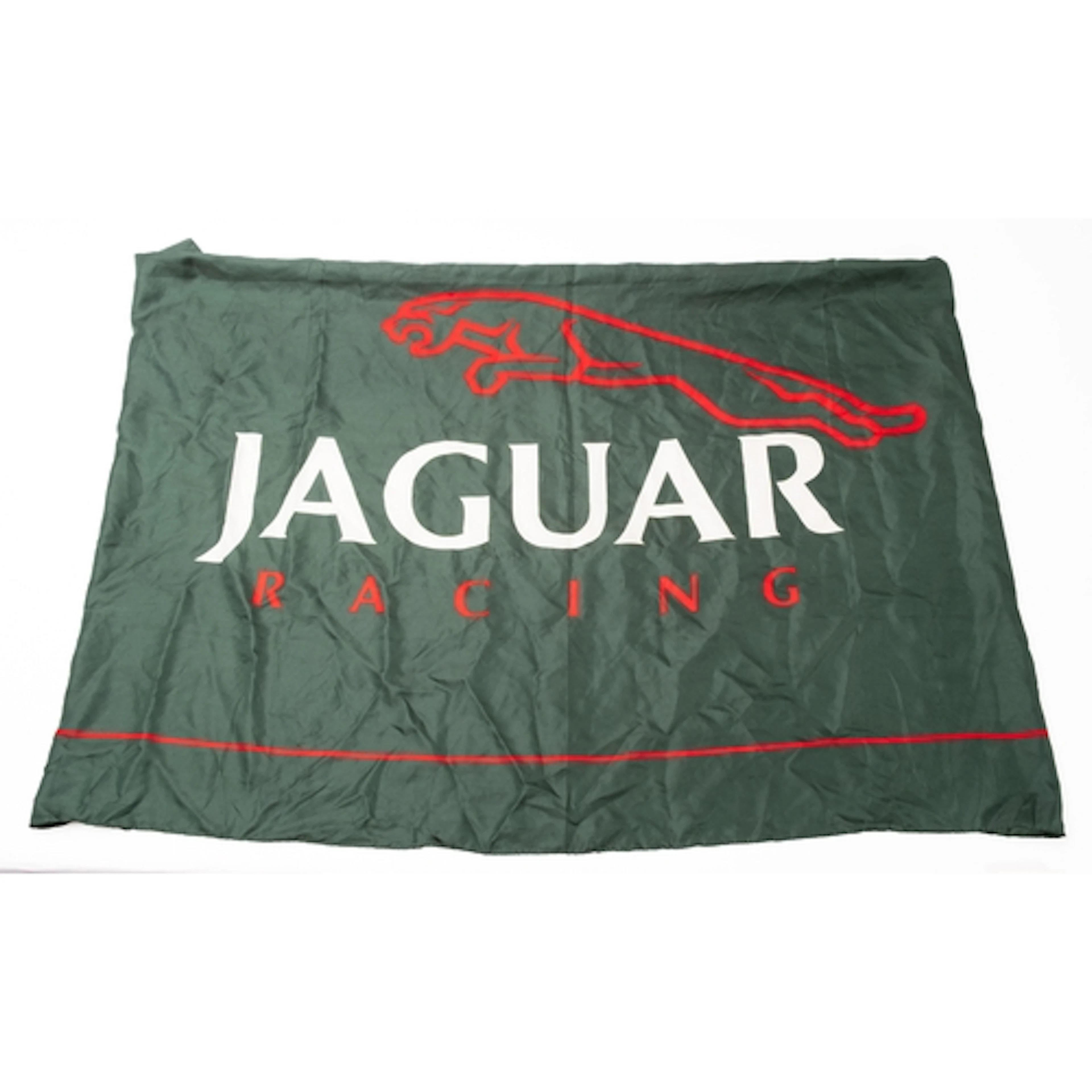 A 20th Century Jaguar Racing advertising flag. In British ra...