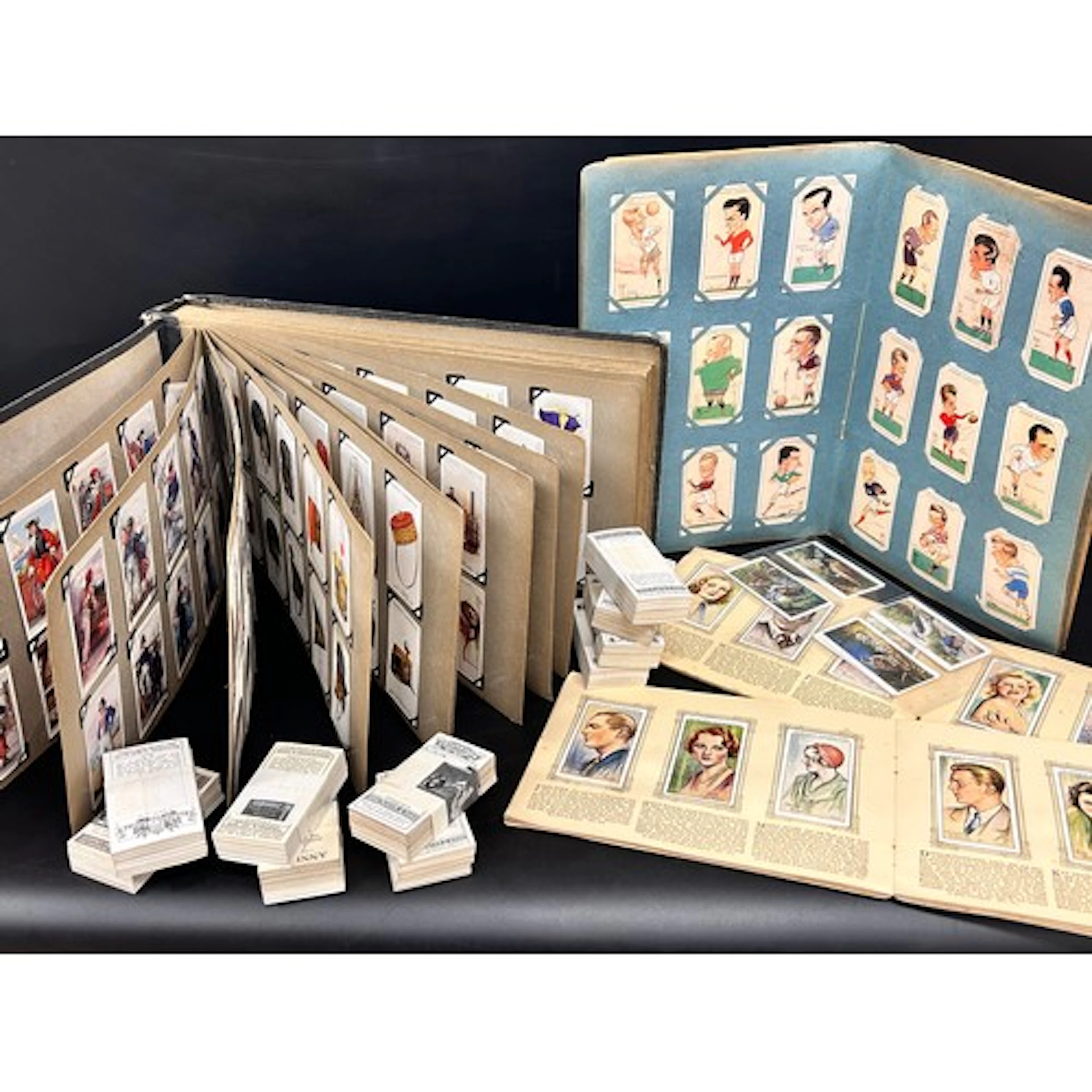 A collection of cigarette cards, to include John Player Foot...