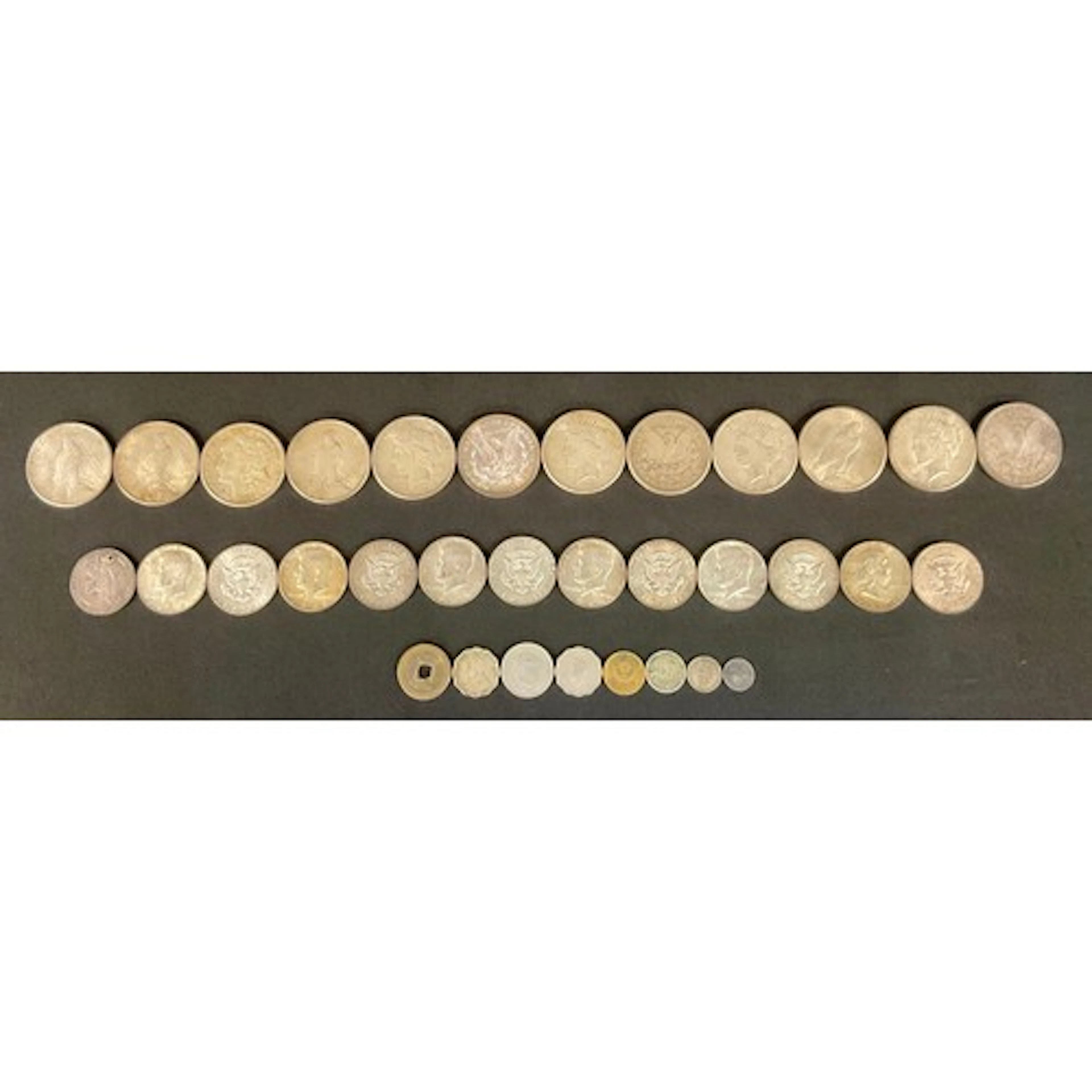 Coins - a silver US Dollar, 1922, others, 1921, 1923, 1890, ...