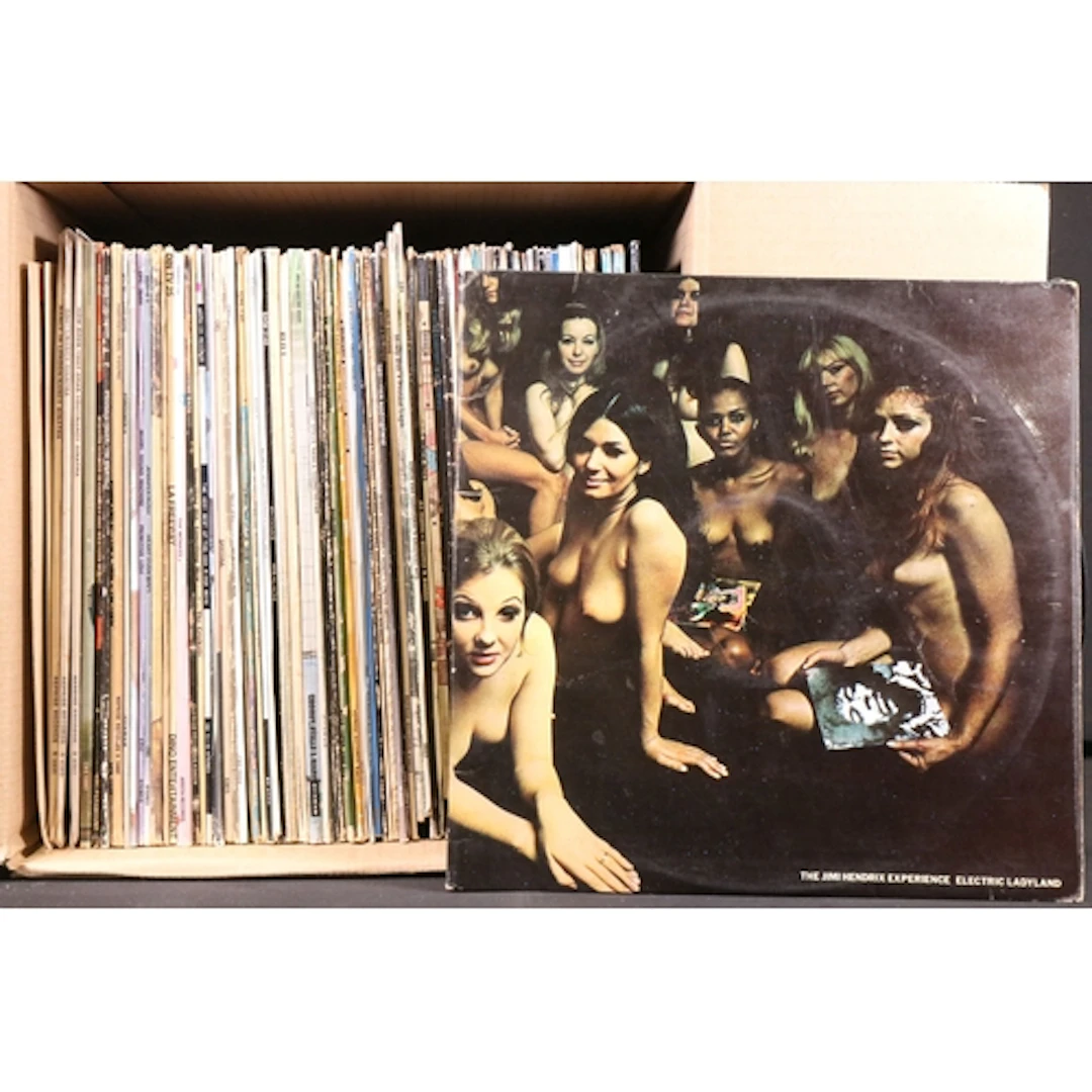 Vinyl - Over 80 Rock & Pop LPs by US artists to include Jimi...