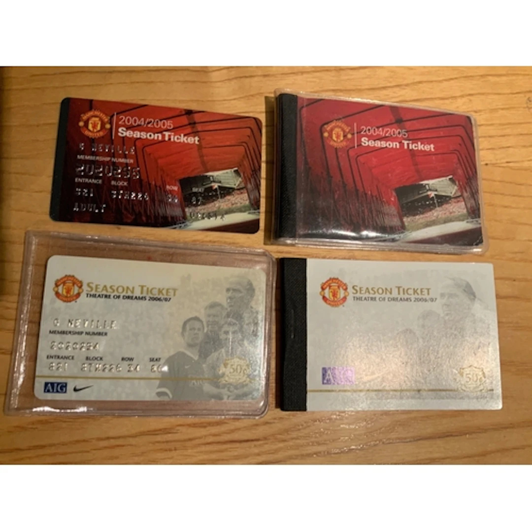 Gary Neville's Manchester United Season Ticket Books: For se...