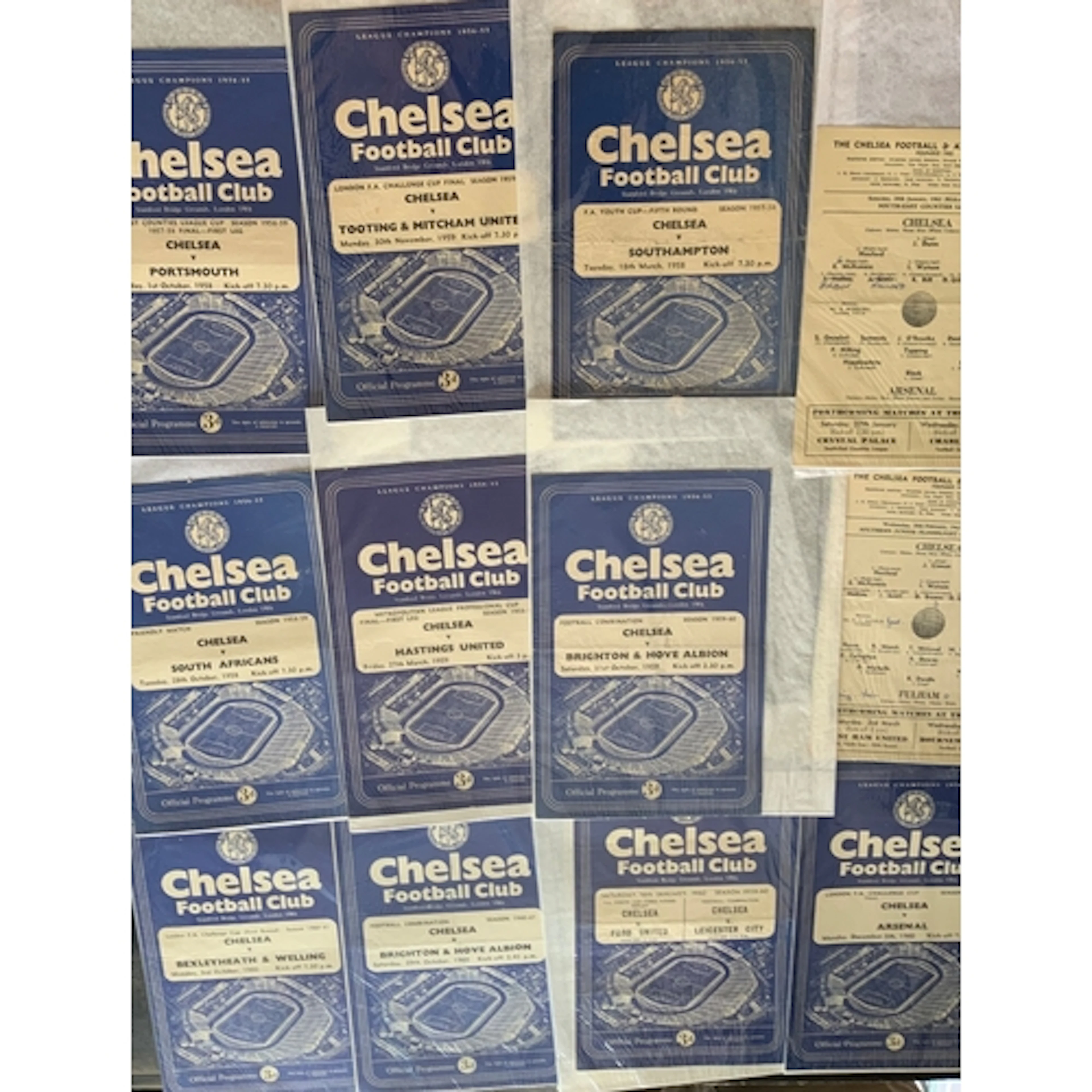Chelsea Youth + Other Football Programmes: Youth Cup, Reserv...