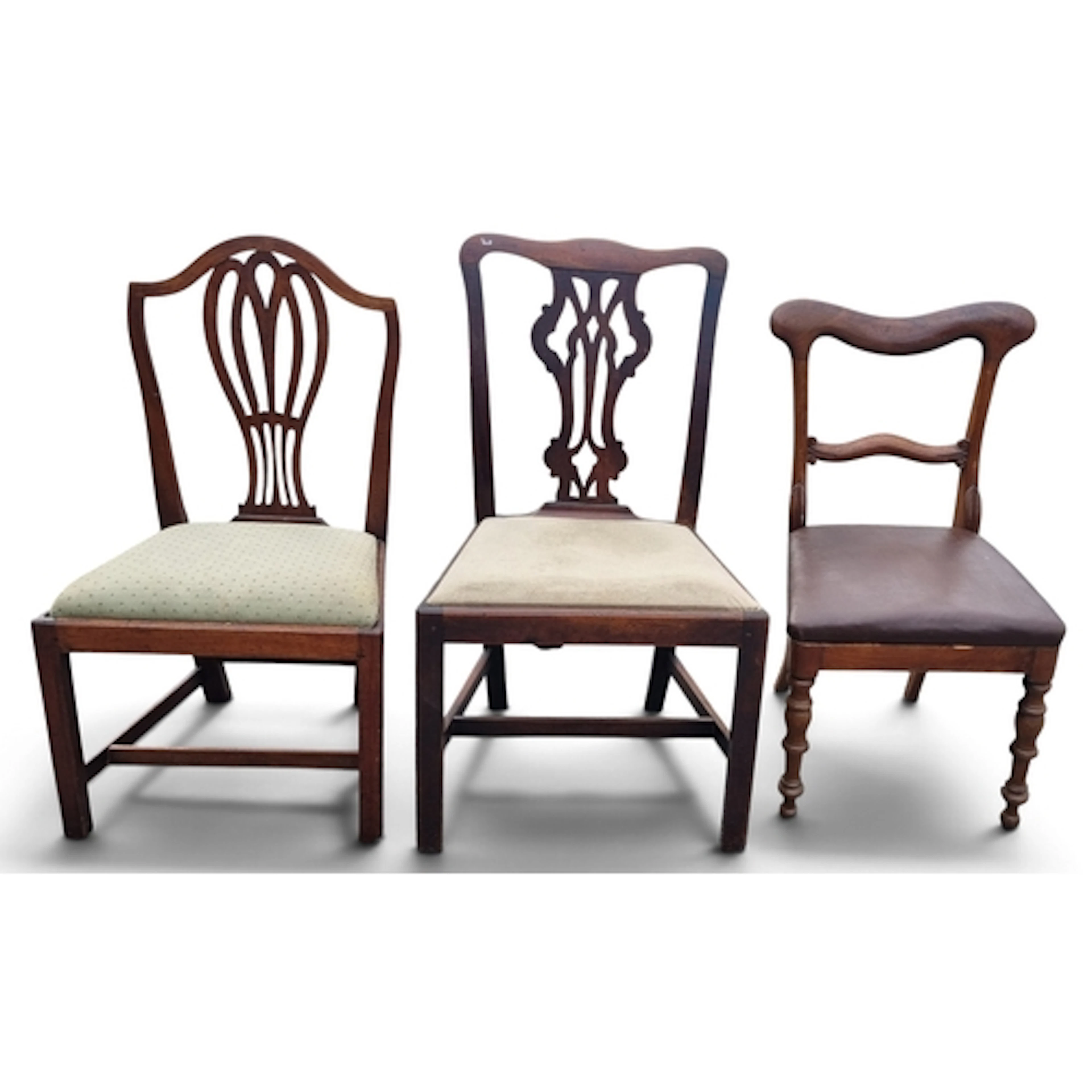 Three 19th Century side Chairs all of good quality.