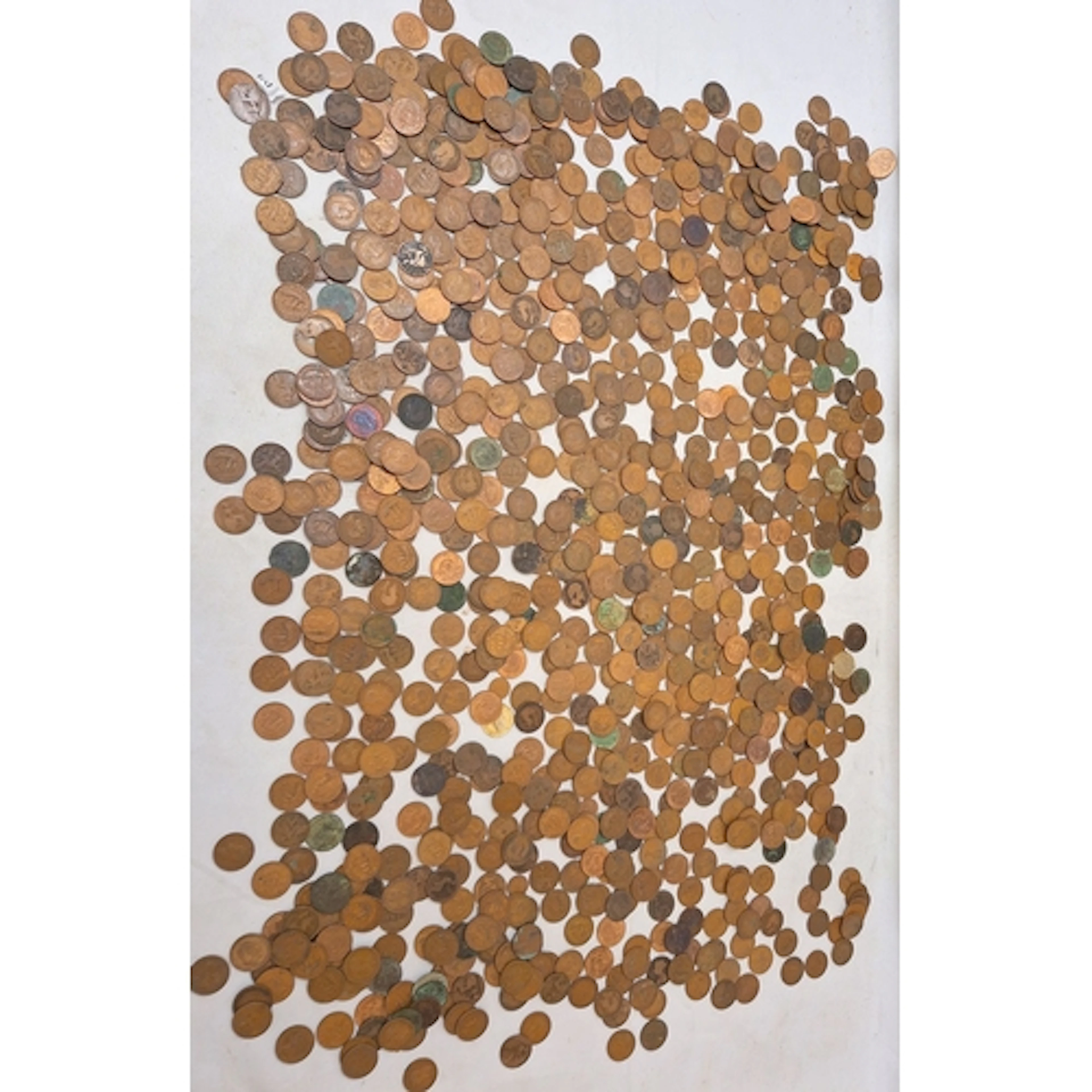 Victorian & Later Copper Half Pennies approx. 7kg 3213
