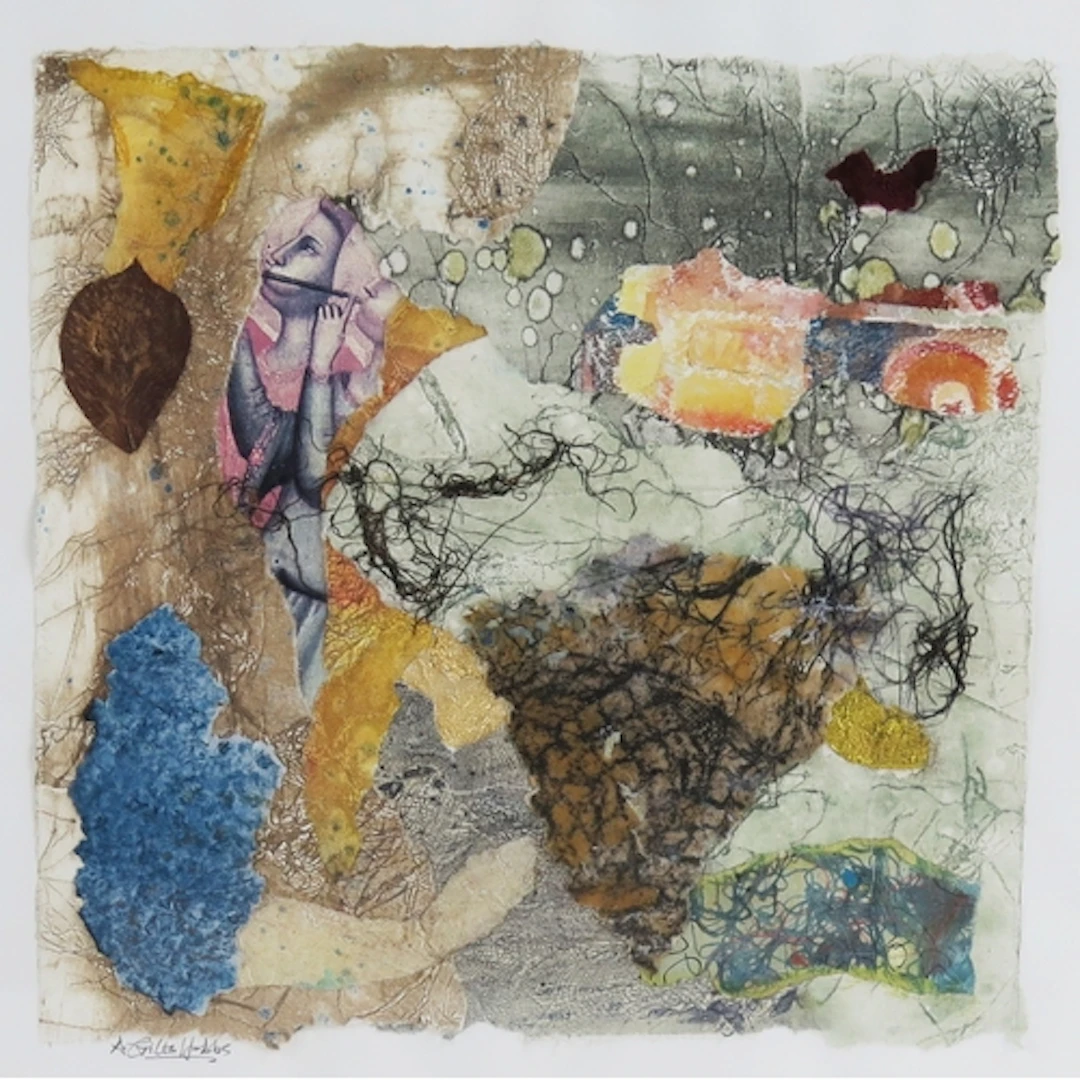 Annie Giles Hobbs (Welsh b.1949) Mixed media collage on pape...