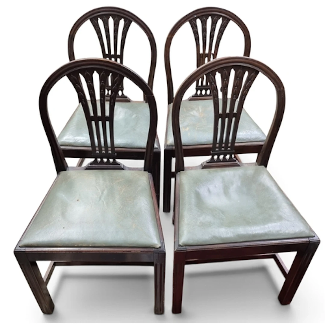 A good set of four 19th Century four Hepplewhite style Chair...