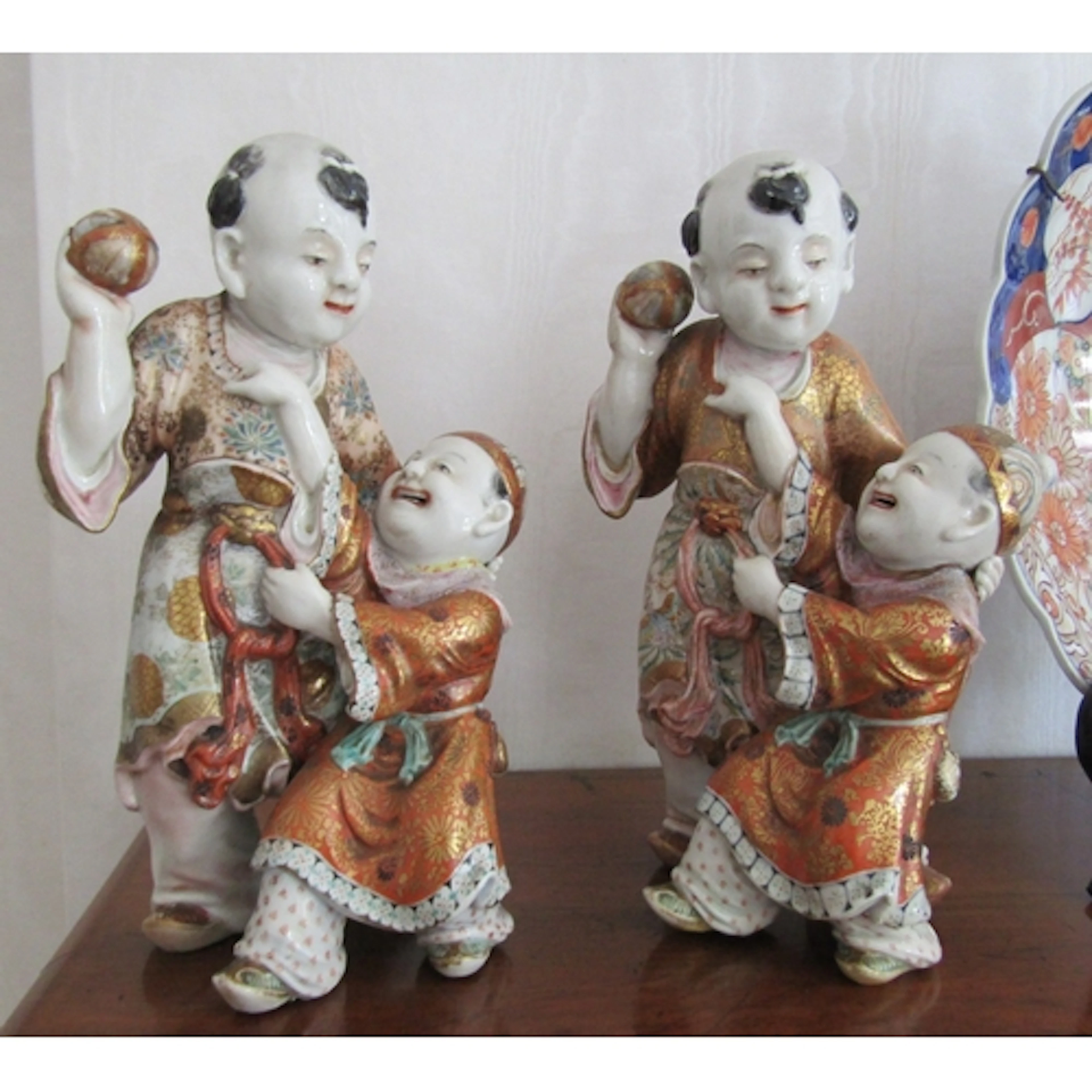 Pair of Antique Chinese Fine Porcelain Figures Each App. 13 ...