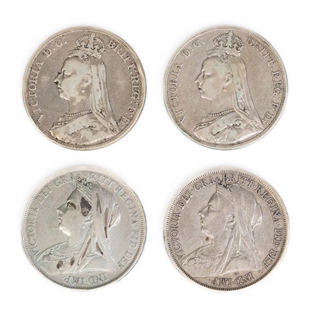 COINS - RANGE OF VICTORIAN CROWNS. Victoria. Range of crowns...