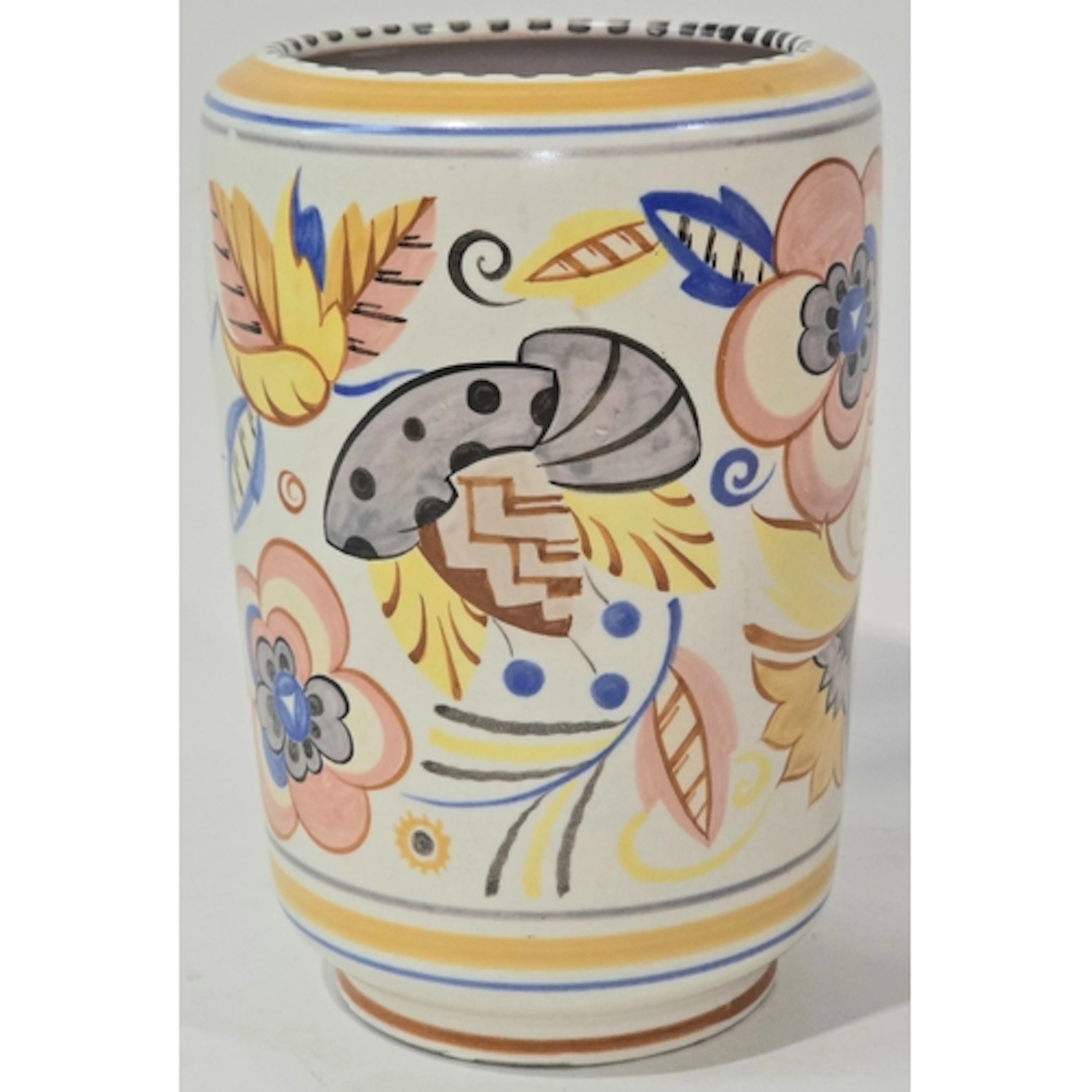 Poole Pottery shape 858 ZH pattern vase decorated by Ruth Pa...