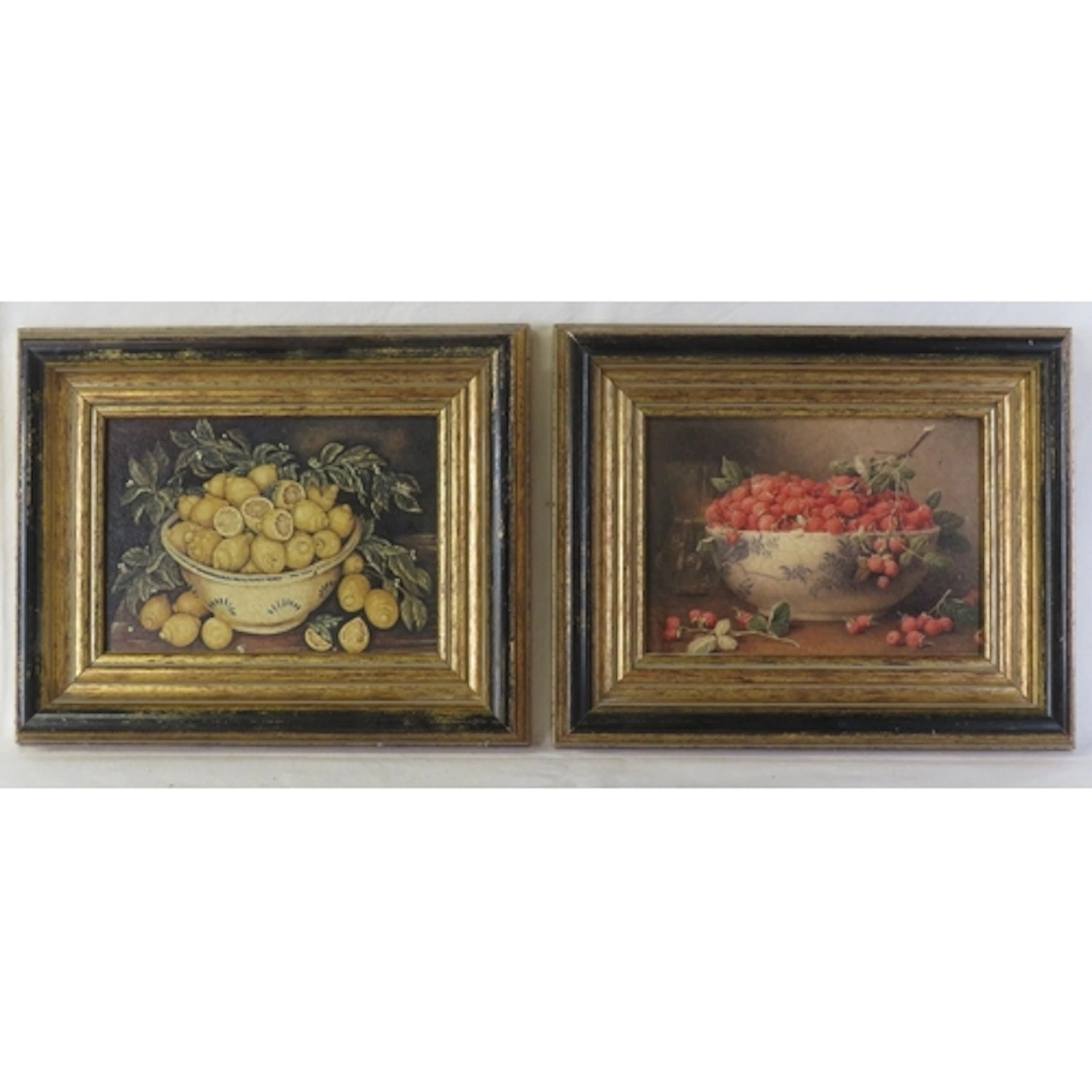 2 Framed Prints Still Life Fruit each approx. 26cm W x 21cm ...