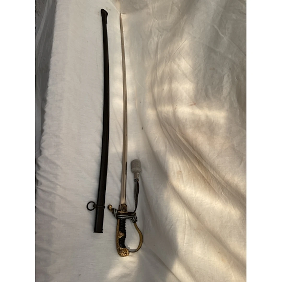 WWII German army officers sword, sheath and portepee, blade ...
