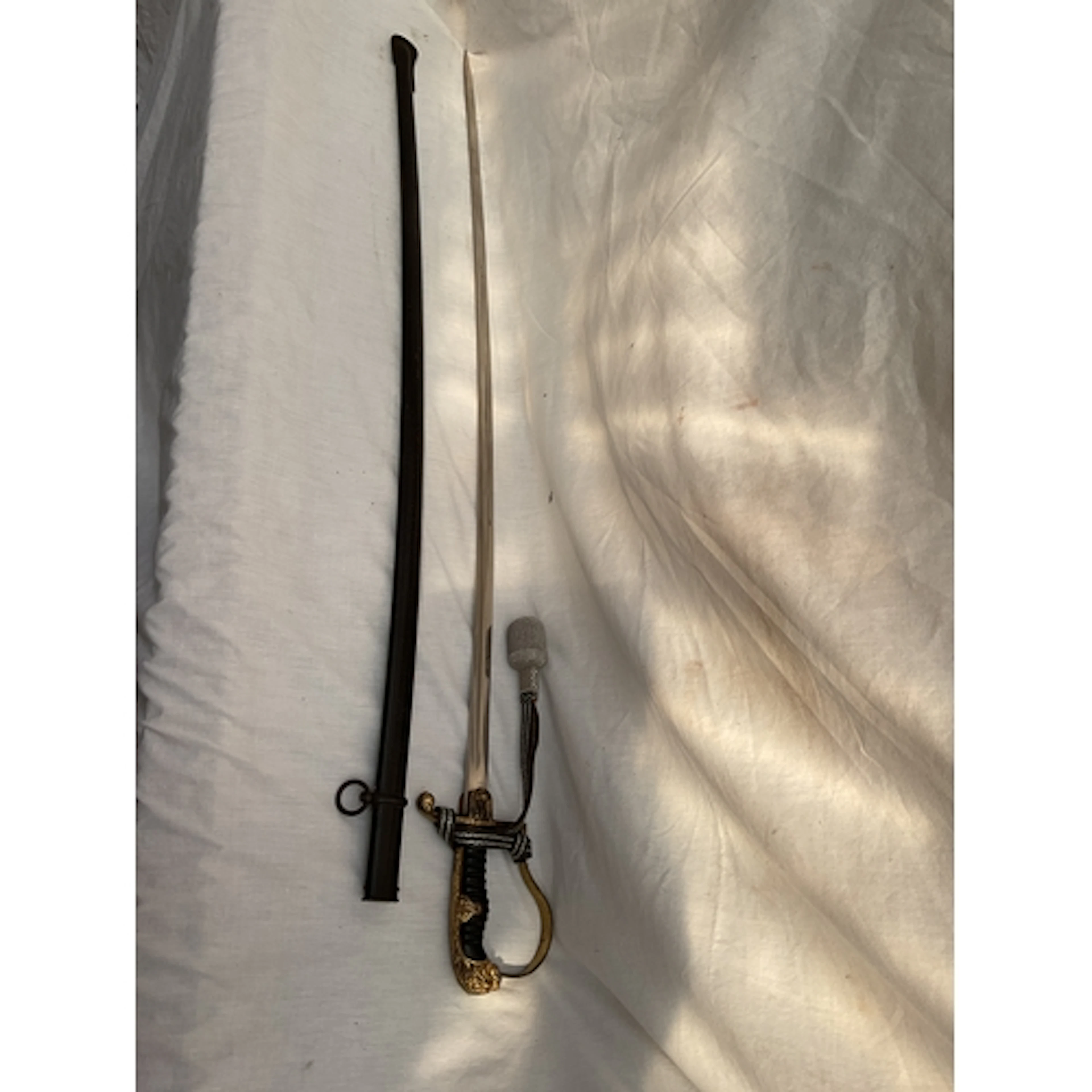 WWII German army officers sword, sheath and portepee, blade ...
