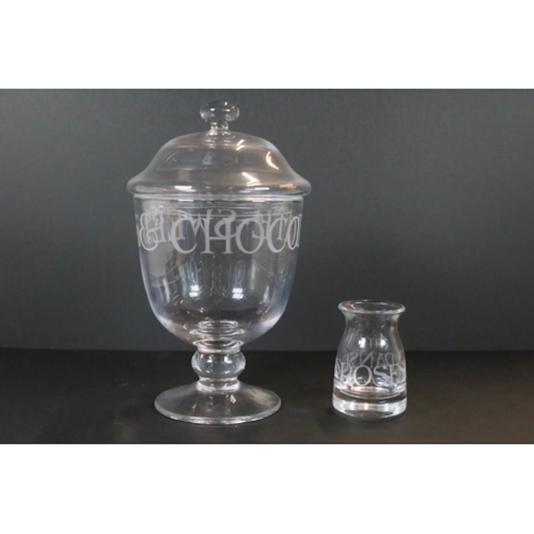 An Emma Bridgewater Black Toast pattern hand crafted crystal...