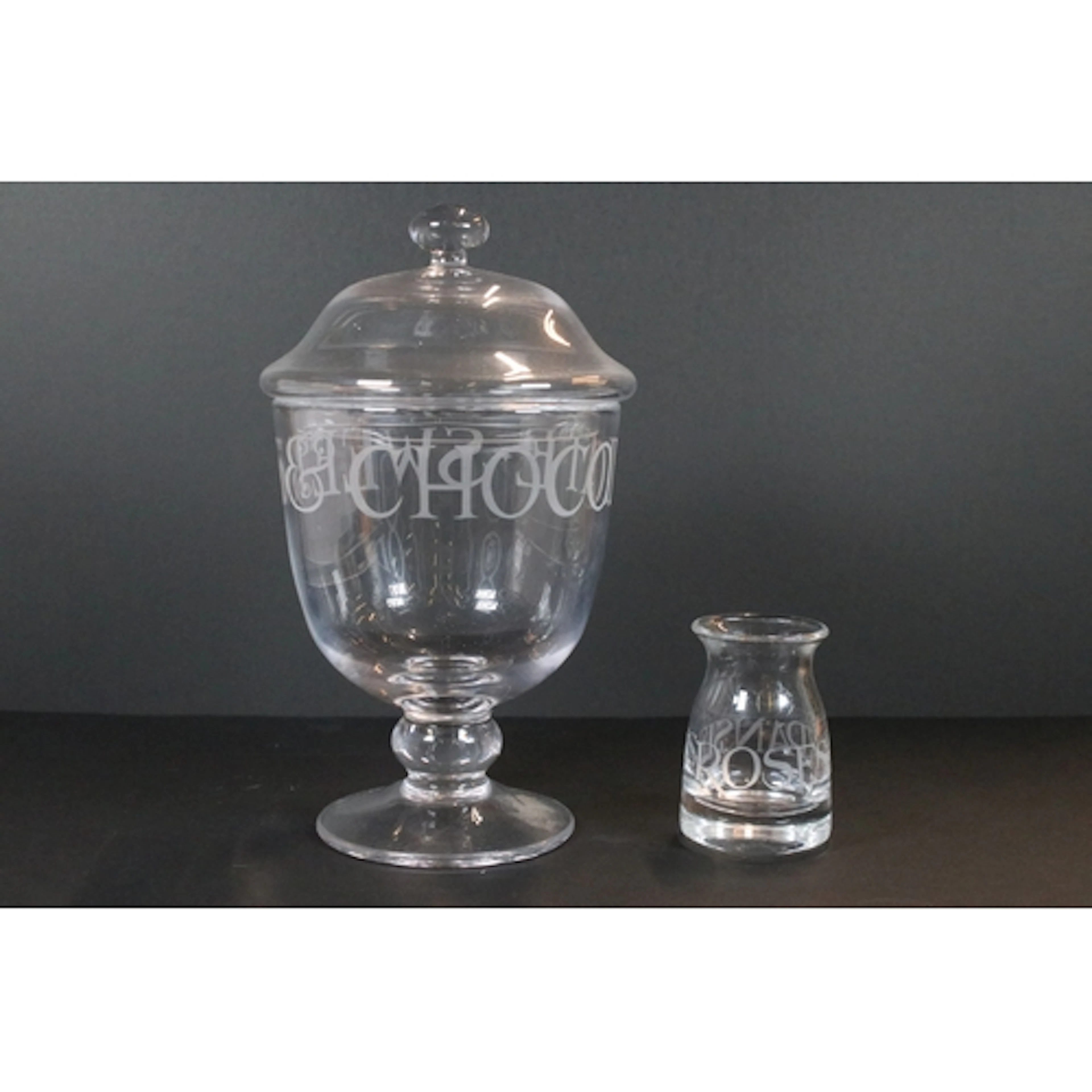 An Emma Bridgewater Black Toast pattern hand crafted crystal...