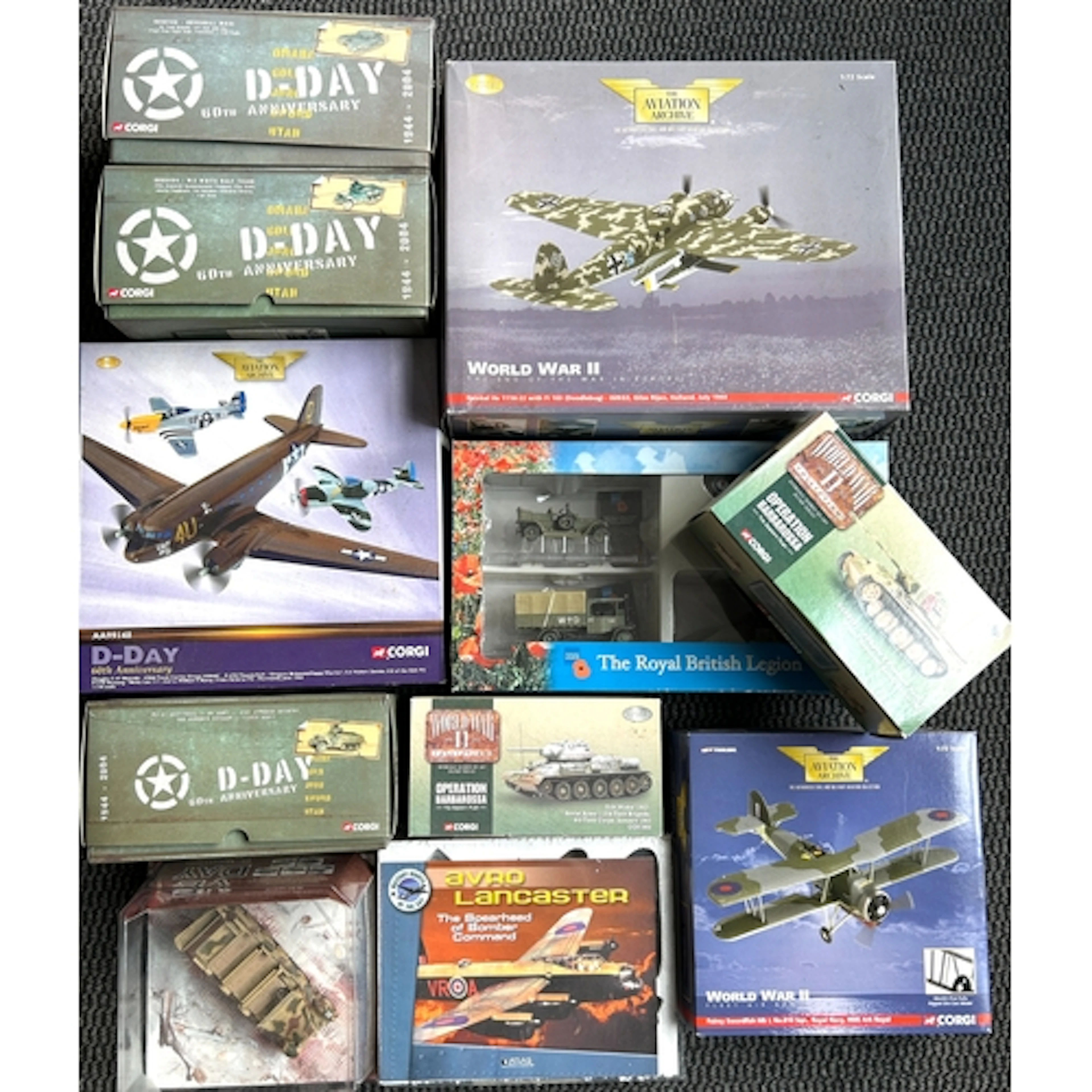 3 Corgi Aviation Archive etc. 2x 1:72 - Heinkel HE 111H22 wi...