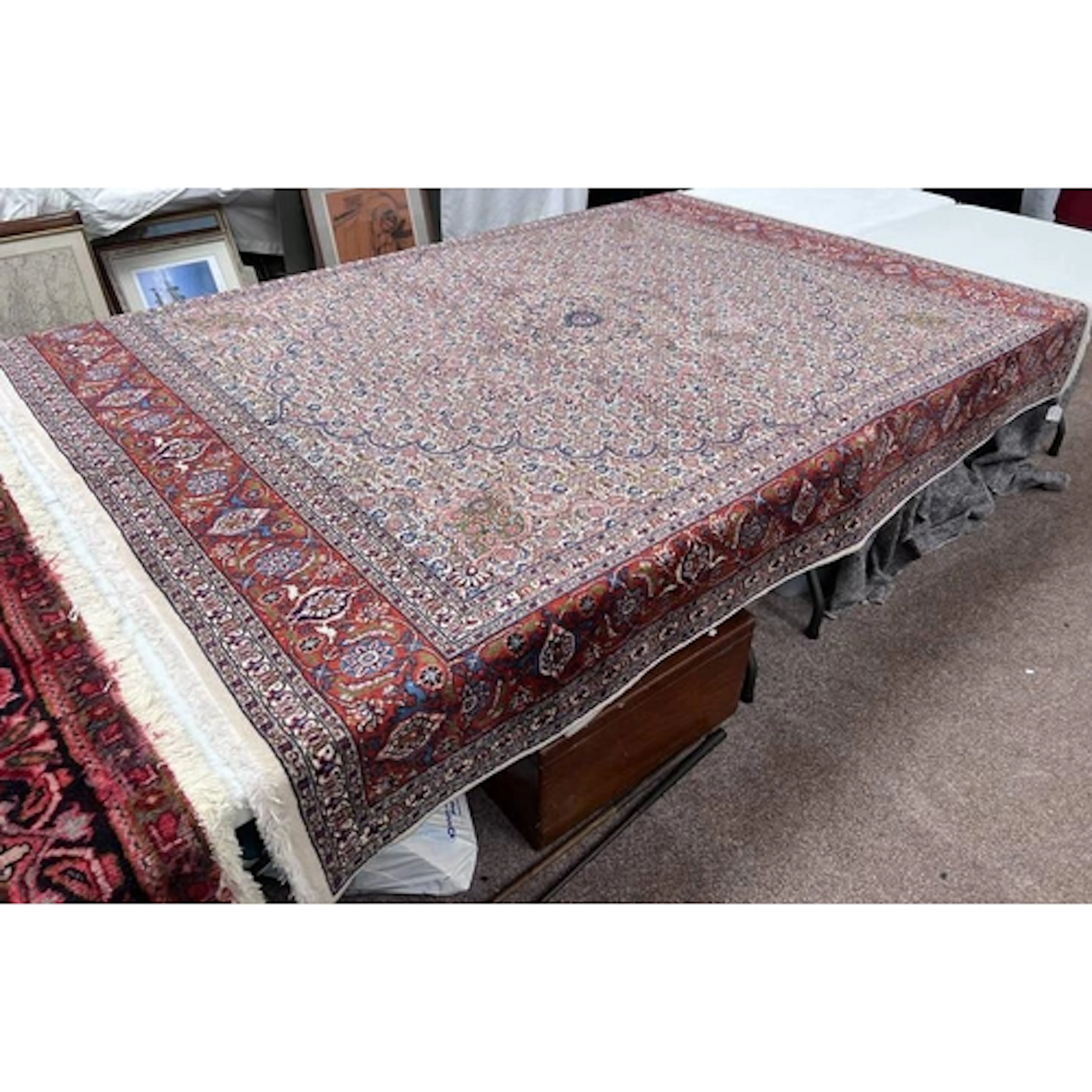 FINE HAND WOVEN PERSIAN BIJAR CARPET WITH 100% WOOL PILE WIT...