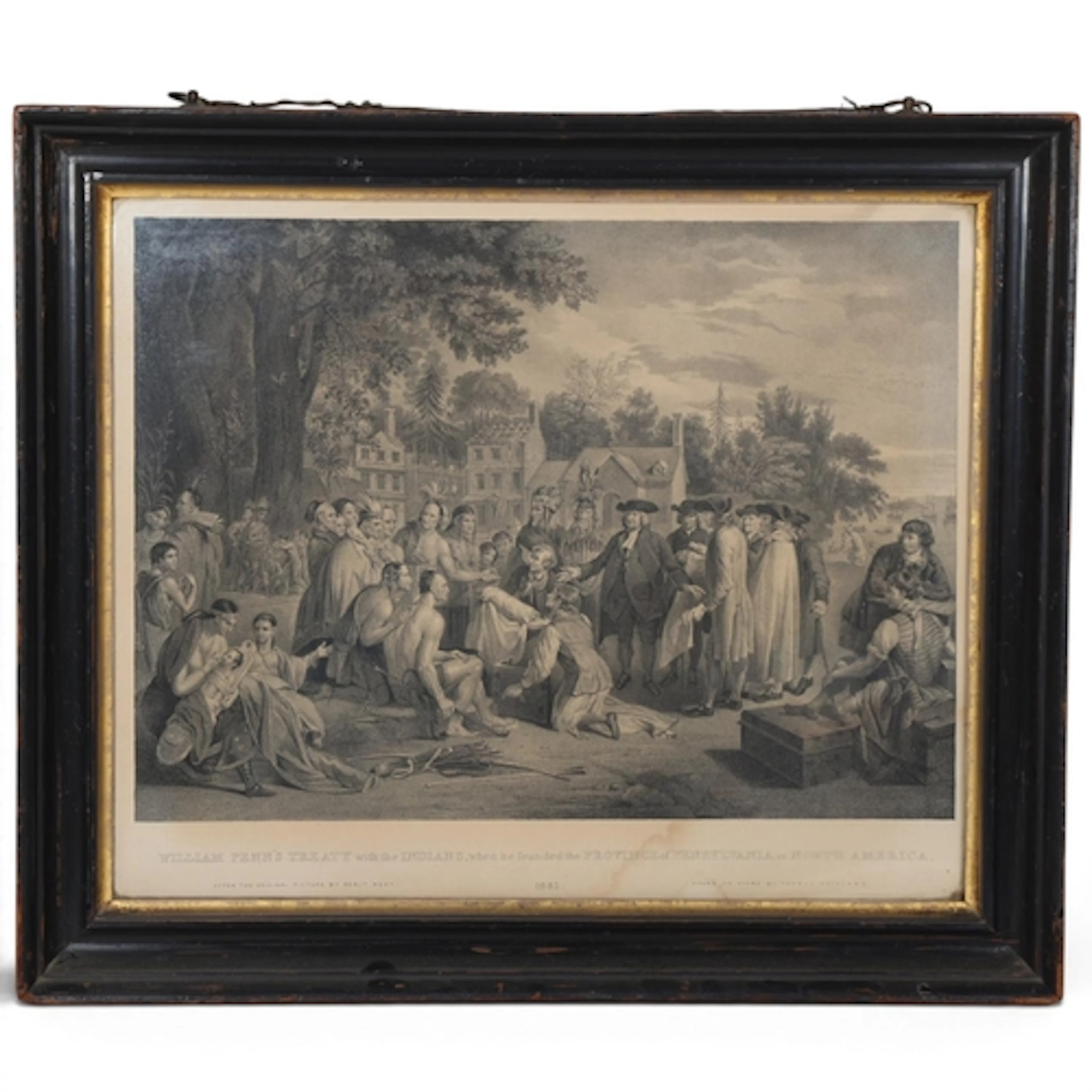 William Penn's Treaty with the Indians, when he founded the ...