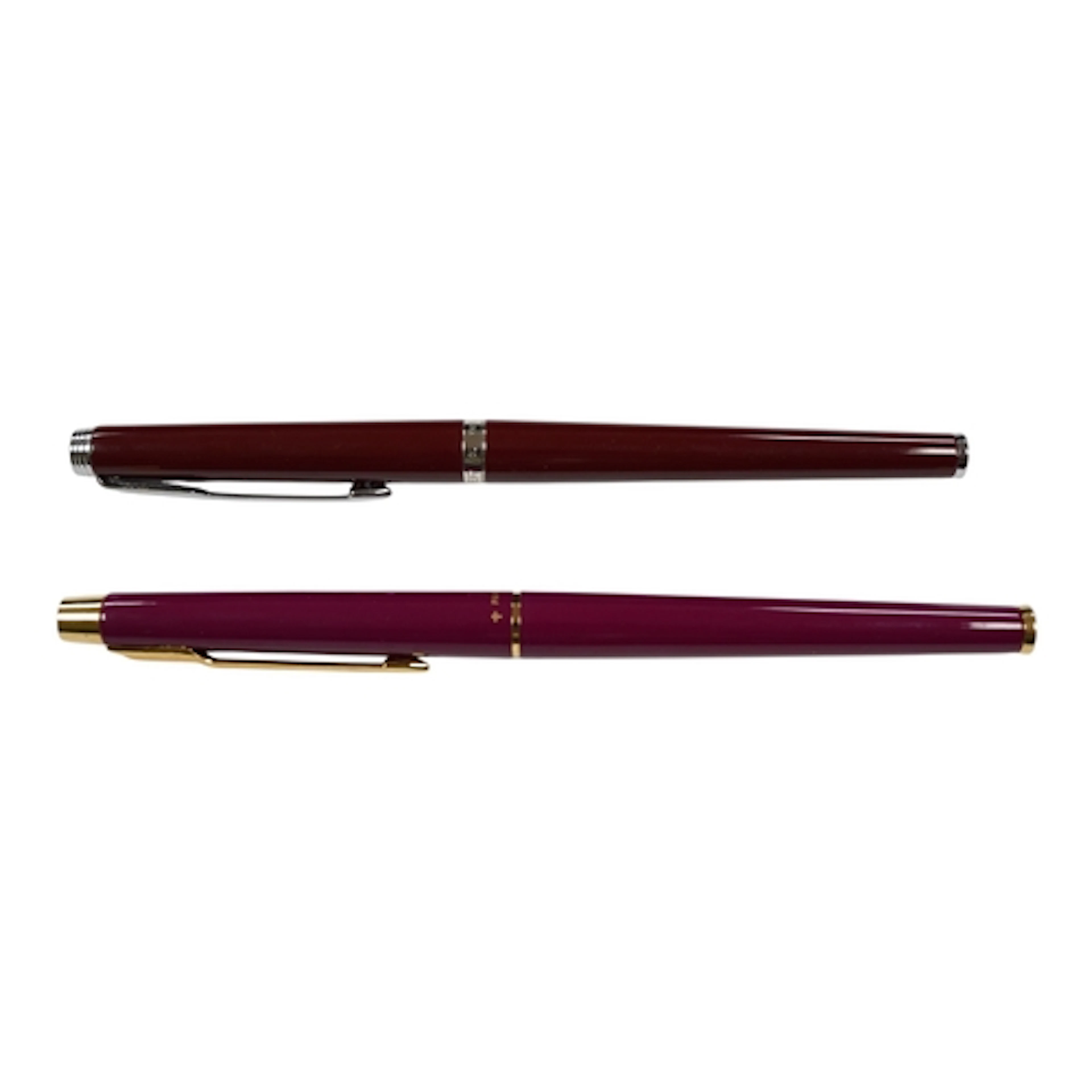 Mint Parker 180 and a Classic pen in vibrant lacquer colours...