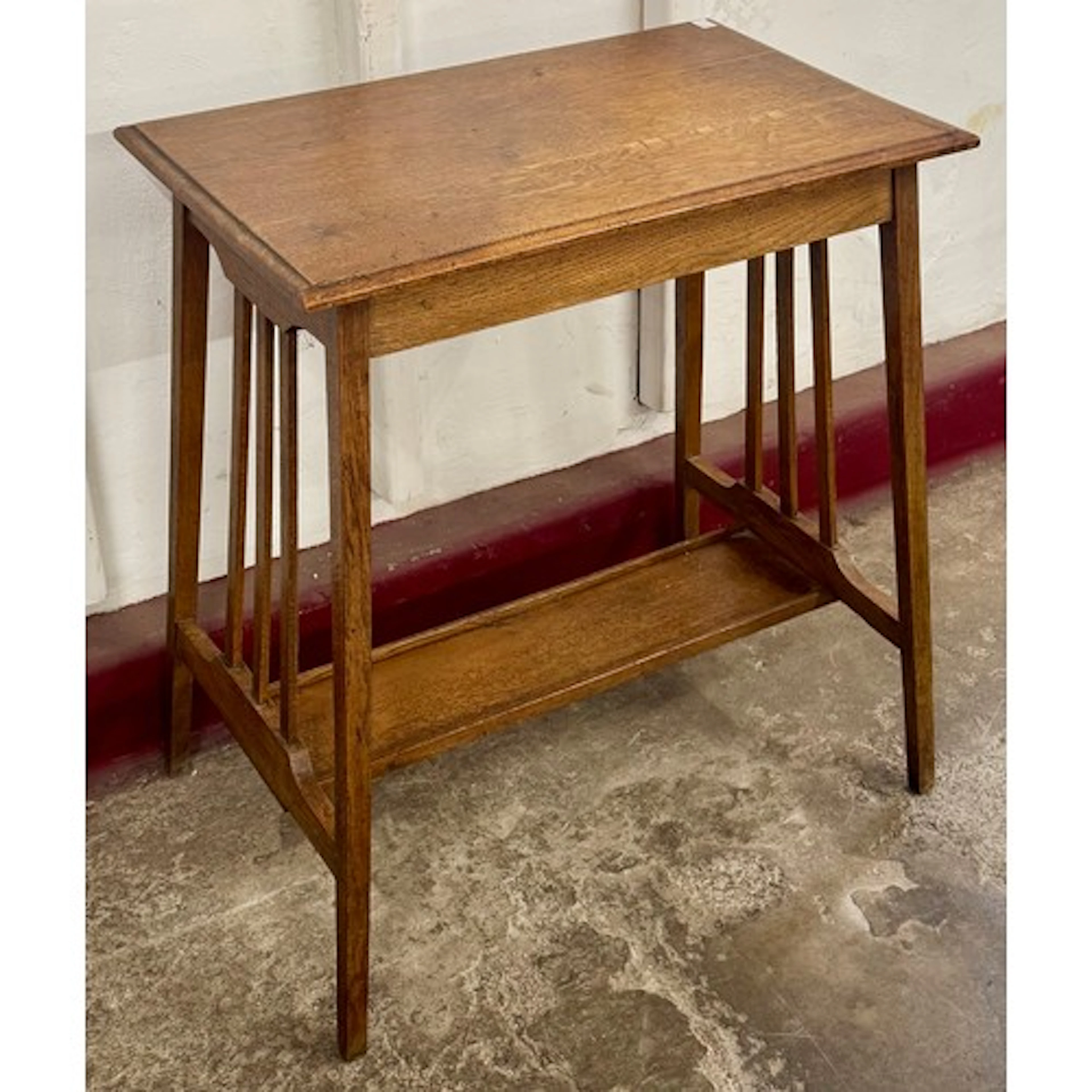 An Arts and Crafts oak side table
