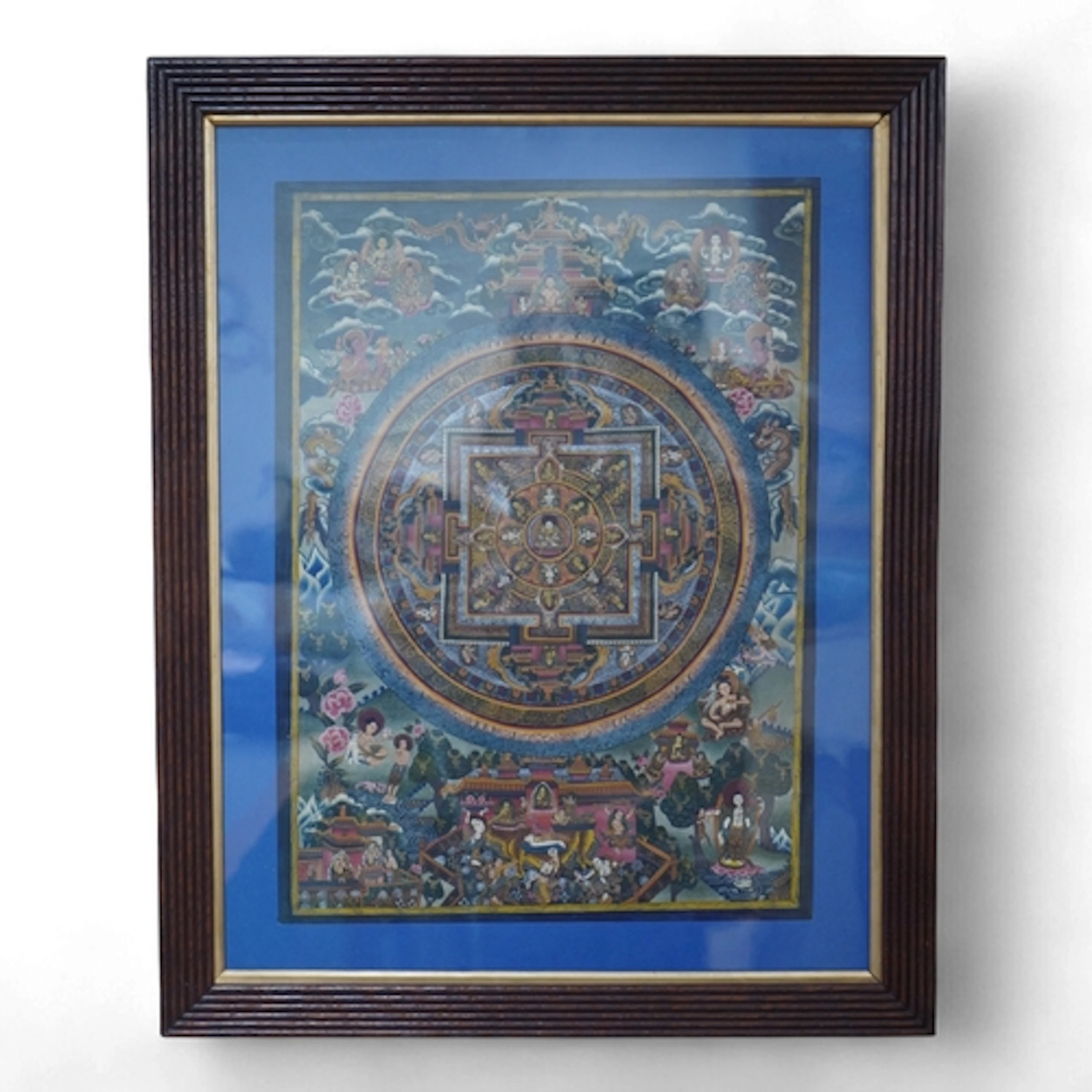 A 20th century Buddhist Thangka of Avalokiteshivara, the Bod...