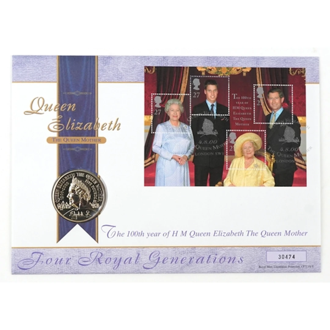 Royal Mail and Royal Mint commemorative coin and medal cover...