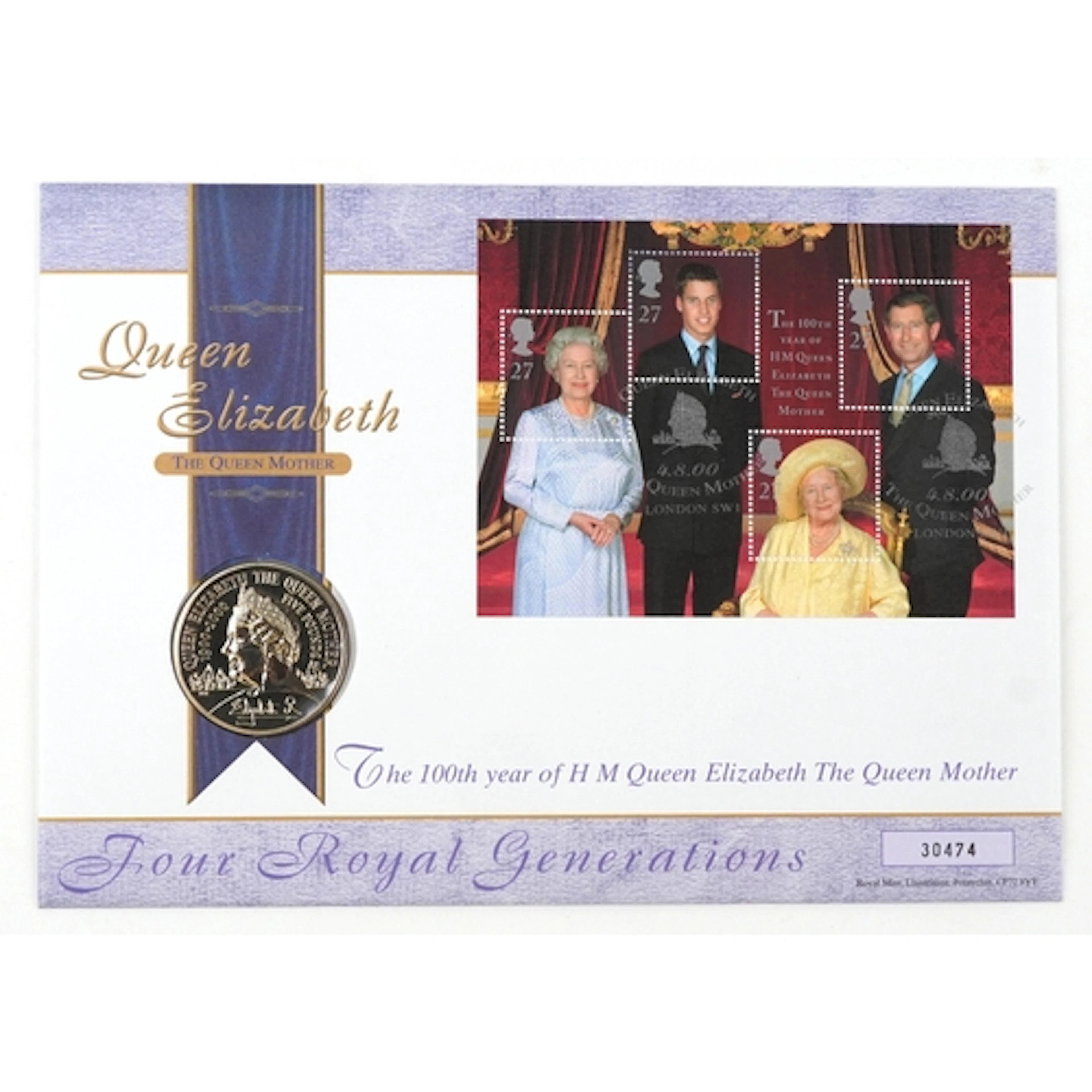 Royal Mail and Royal Mint commemorative coin and medal cover...