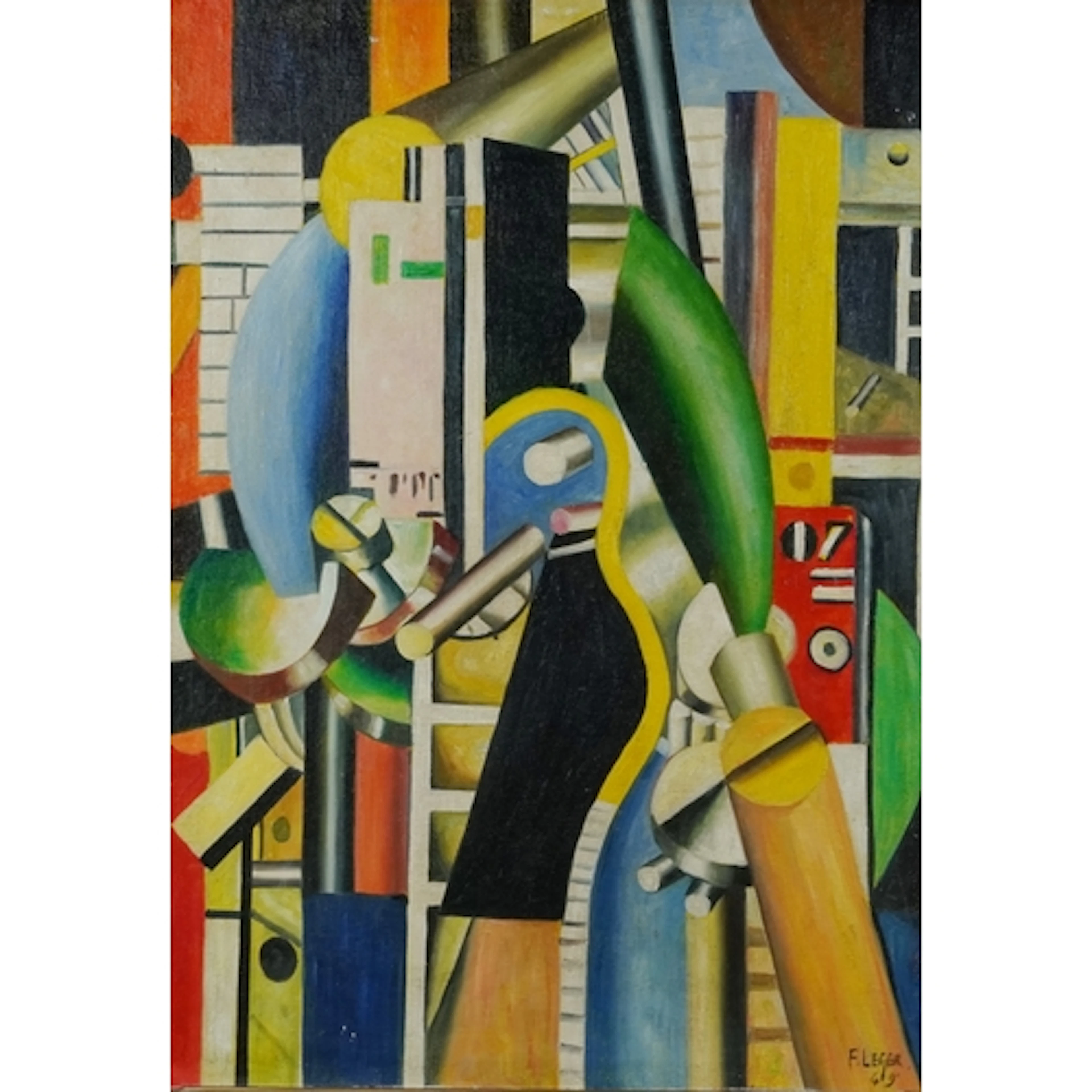 In the manner of Fernand Léger - Abstract composition, geome...