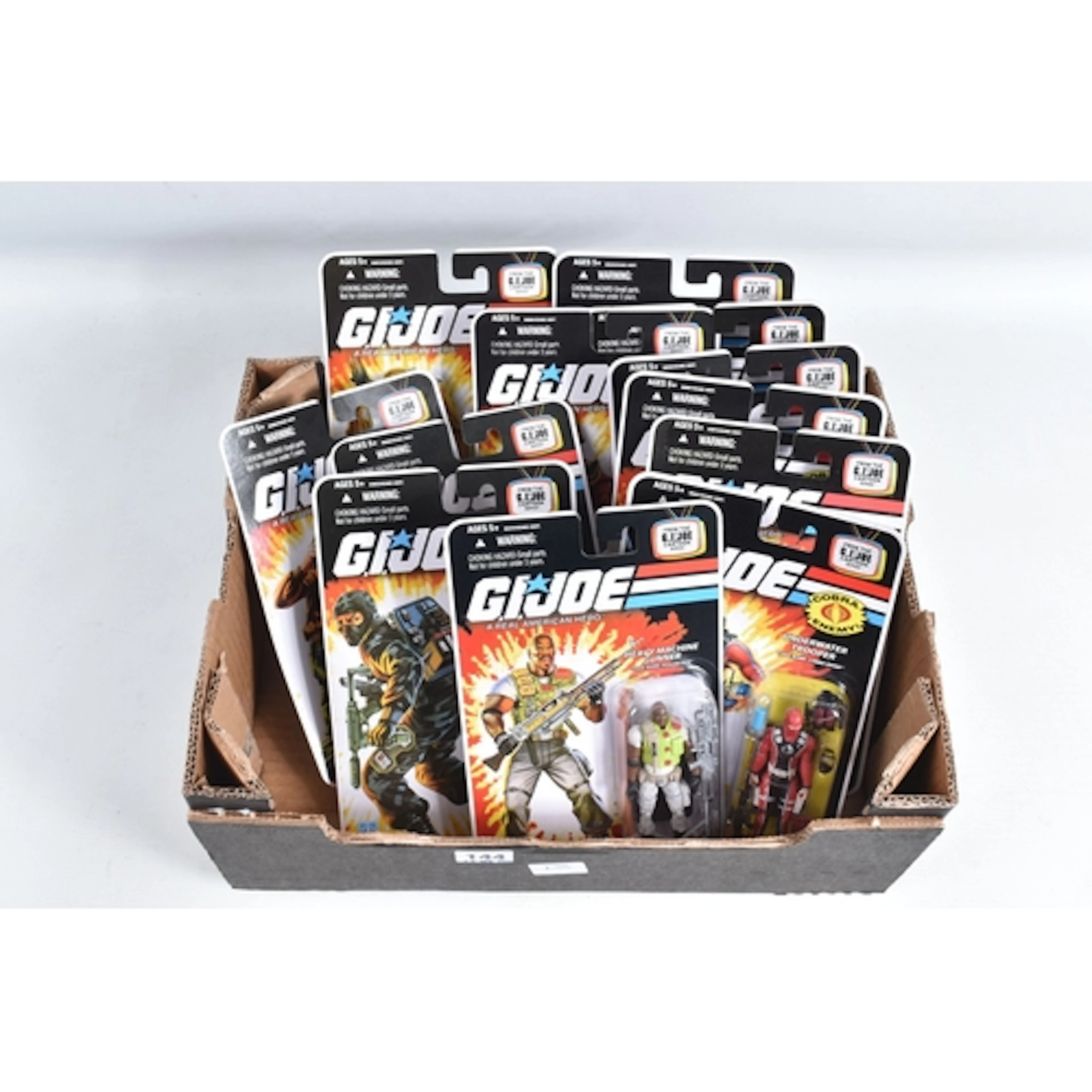 TWELVE CARDED BLISTER PACK HASBRO 2007/08 G.I. JOE ACTION F...