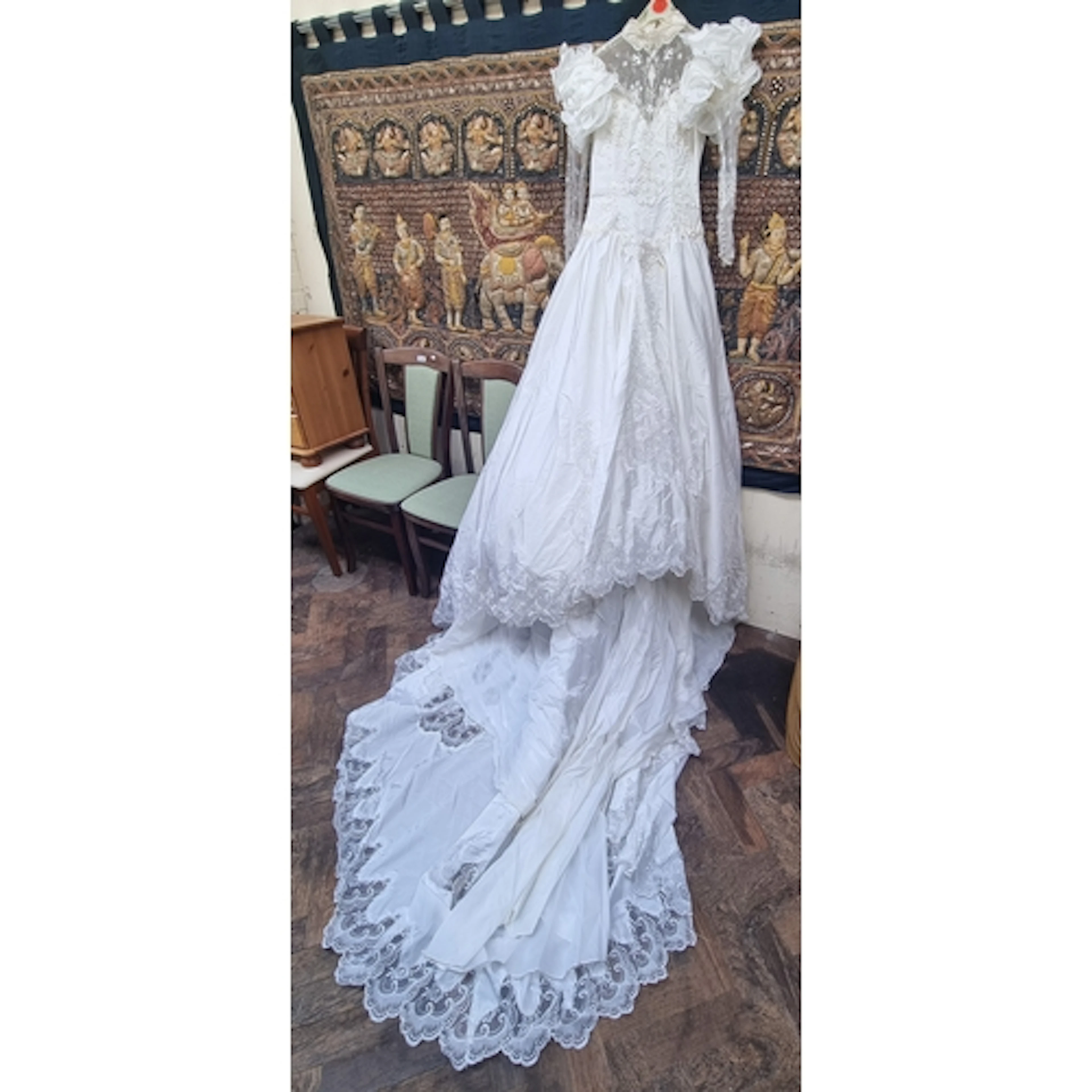 A wedding dress