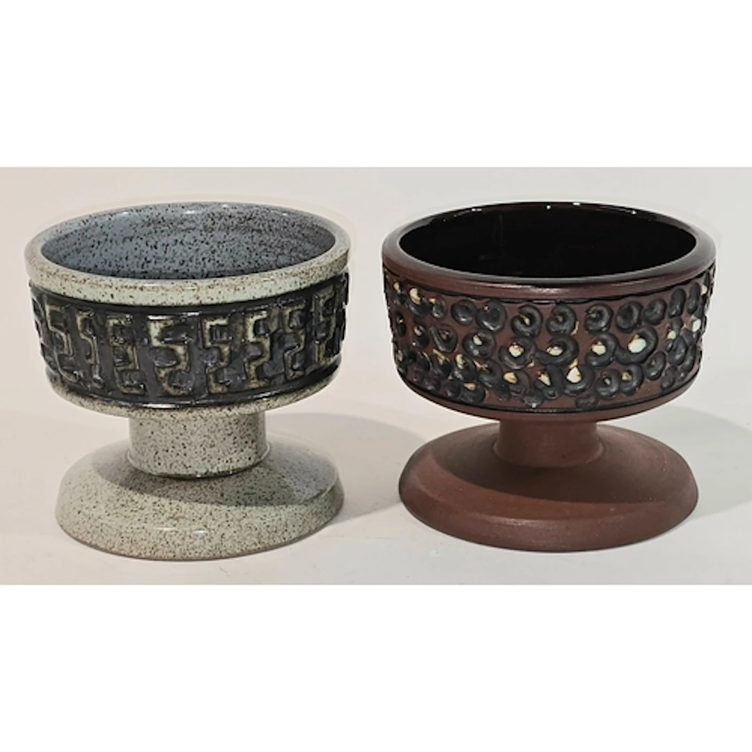 Poole Pottery Atlantis Chalice / Candleholder by Carol Kelle...