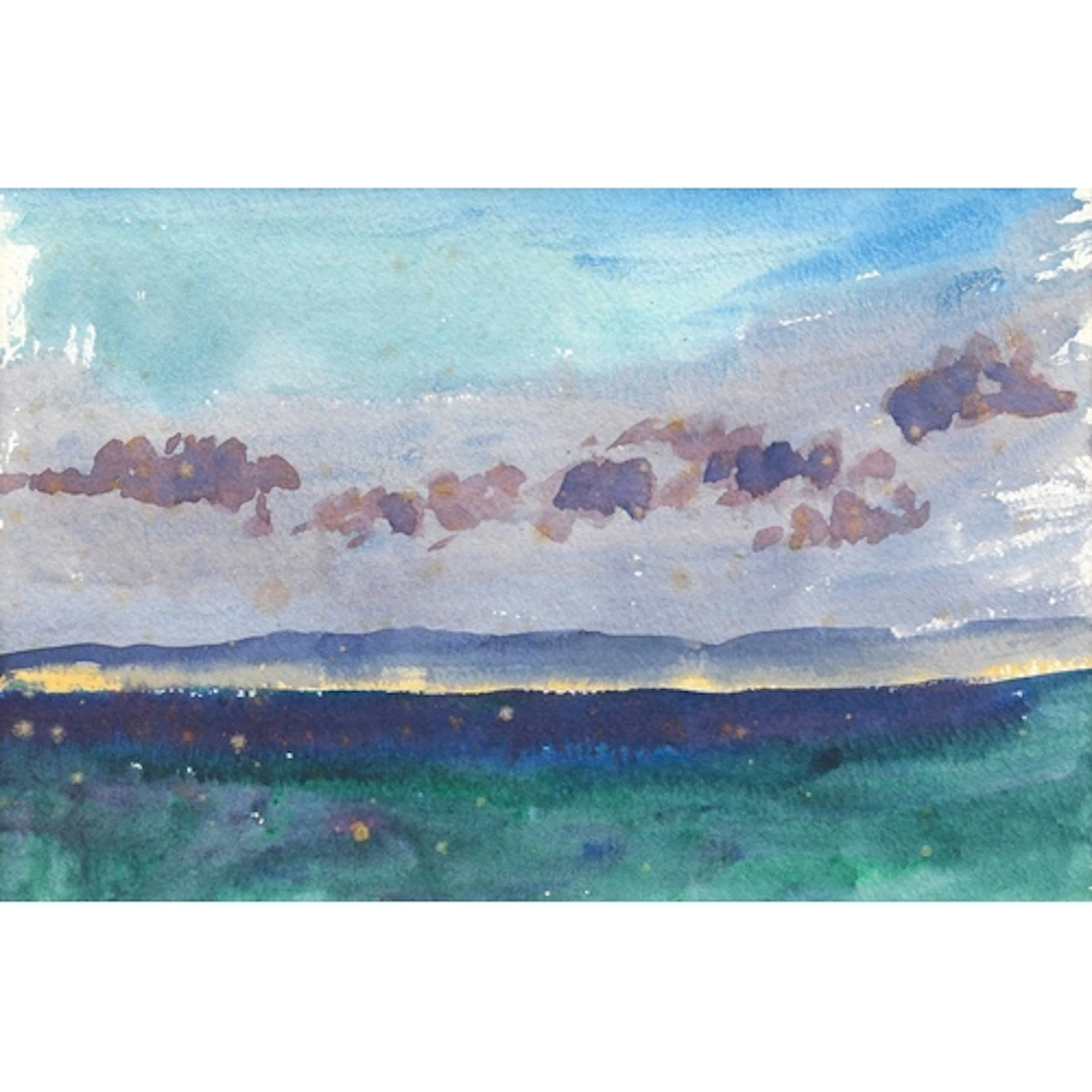§ John MILLER (1931-2002) Early Light Gouache, stamp signed,...