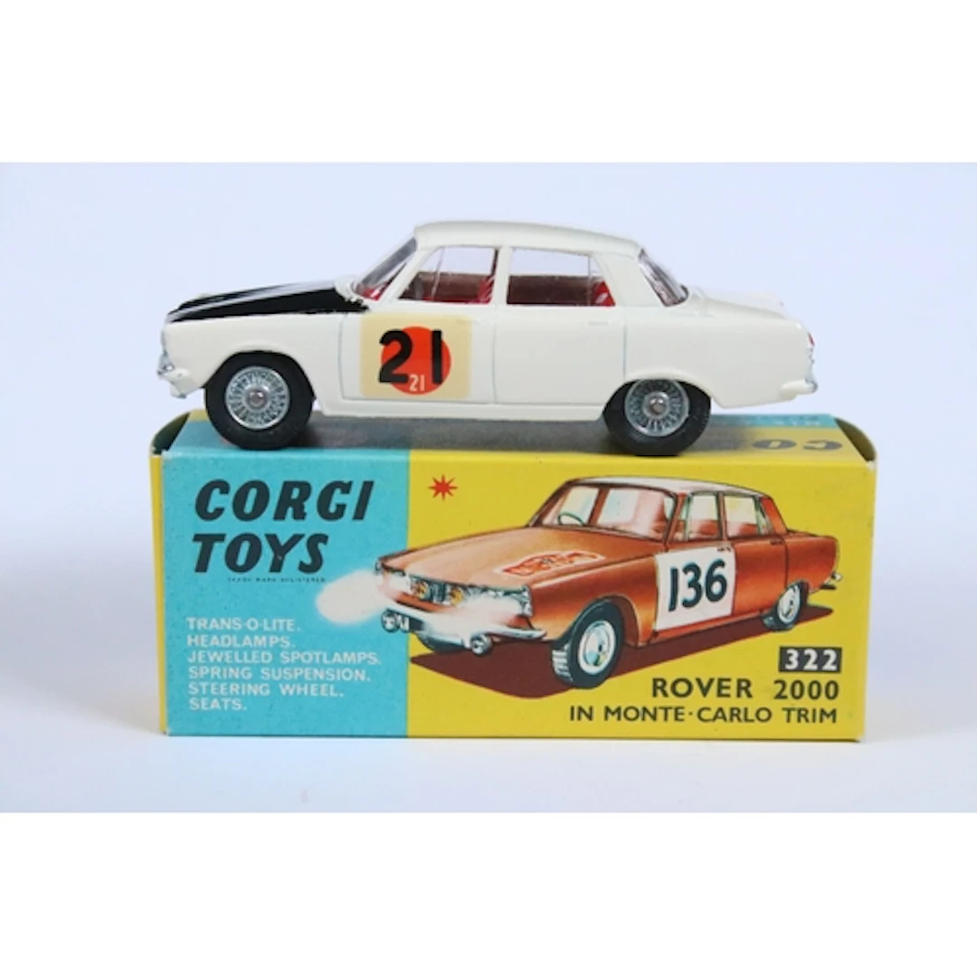 Boxed Corgi 322 Rover 2000 "International Rally Finish" diec...