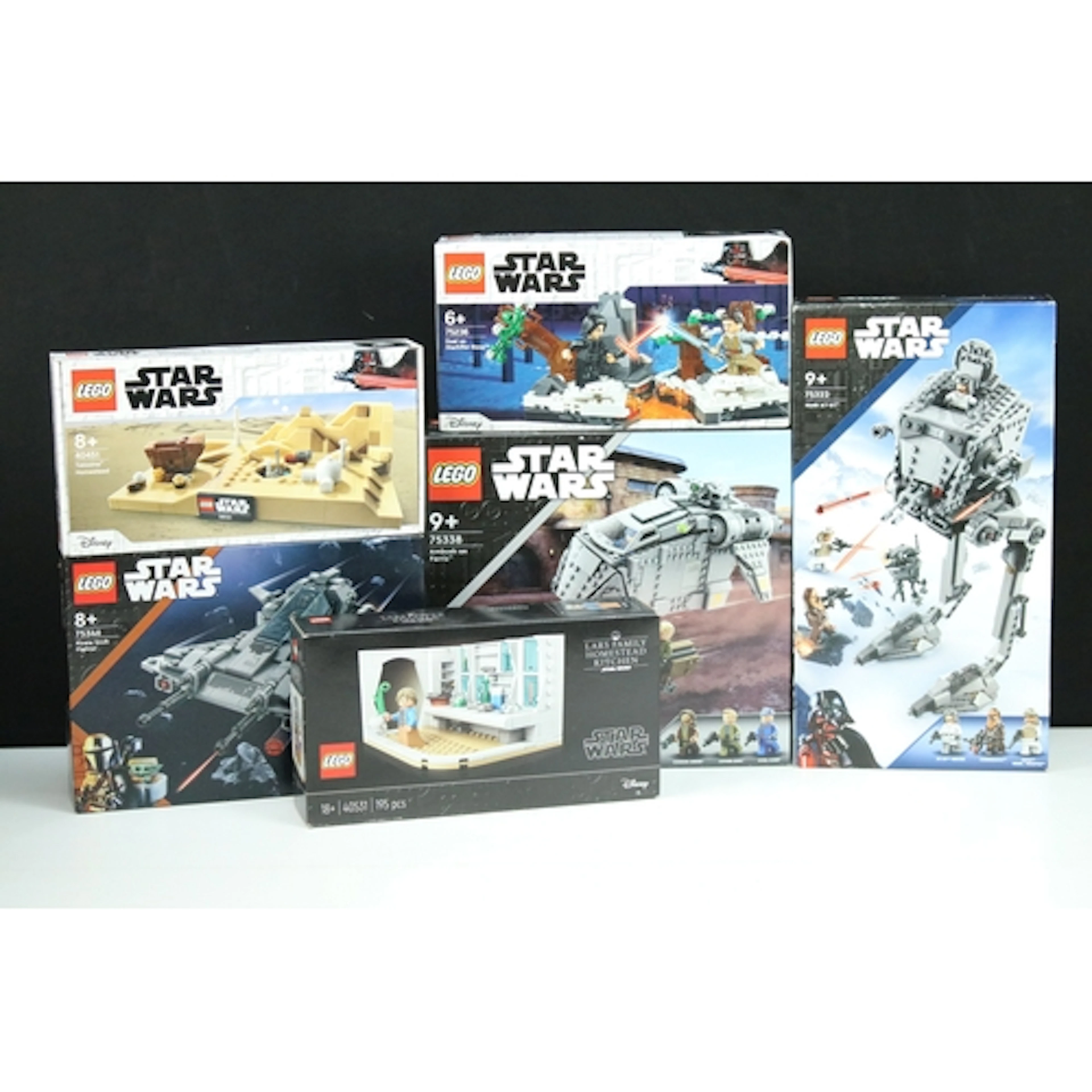 Lego - Six boxed Lego Star Wars sets to include 75322 Hoth A...