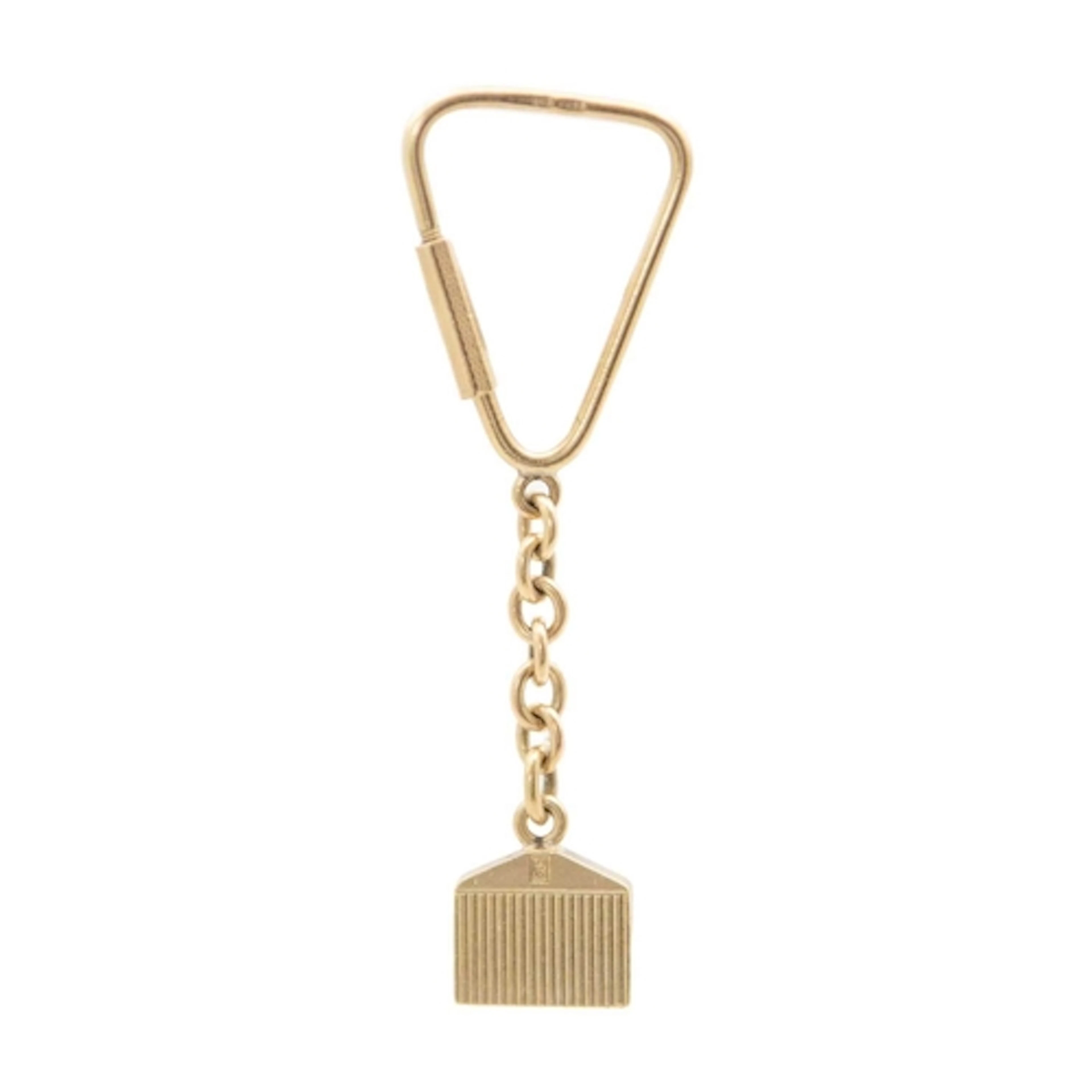 A 9k hallmarked gold Rolls Royce grille keyring The ring wit...