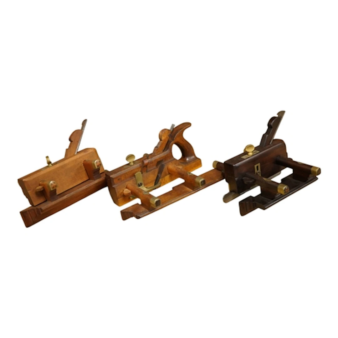 Three woodworking sash fillisters; a Matheison & Son rosewoo...