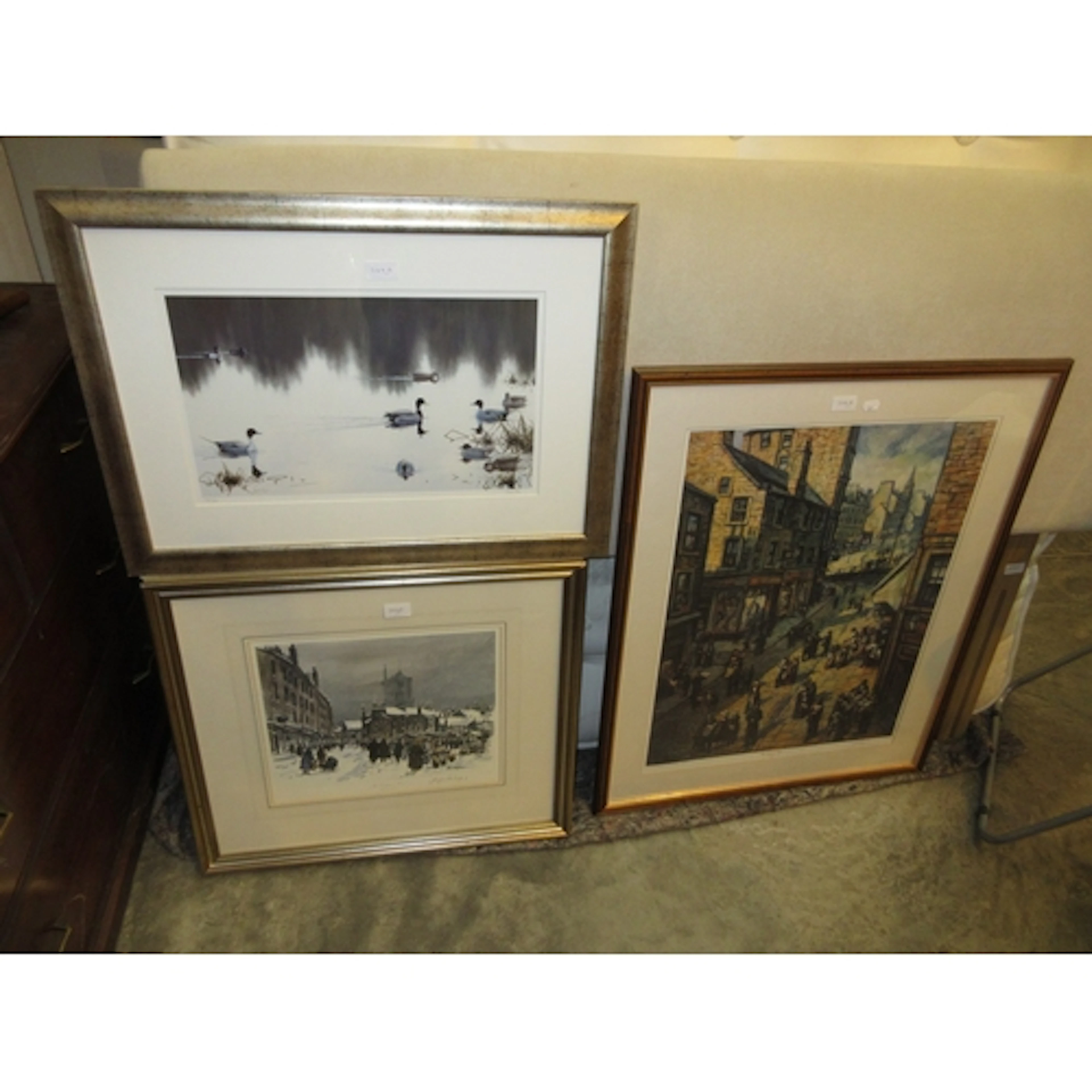 Three Signed Prints - Eddie Lange The Wellgate Steps 111/100...