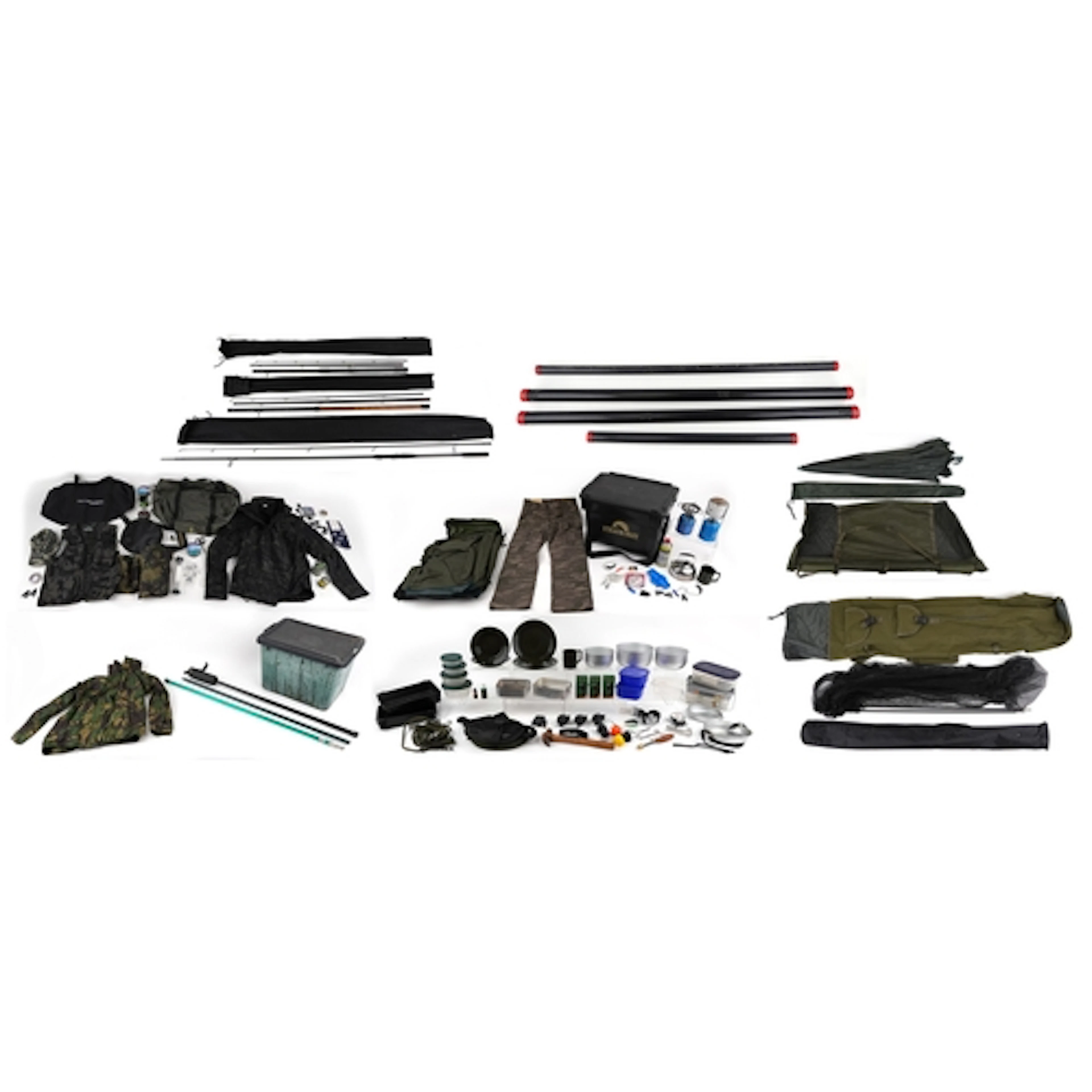 Vintage and later fishing and camping equipment including ro...