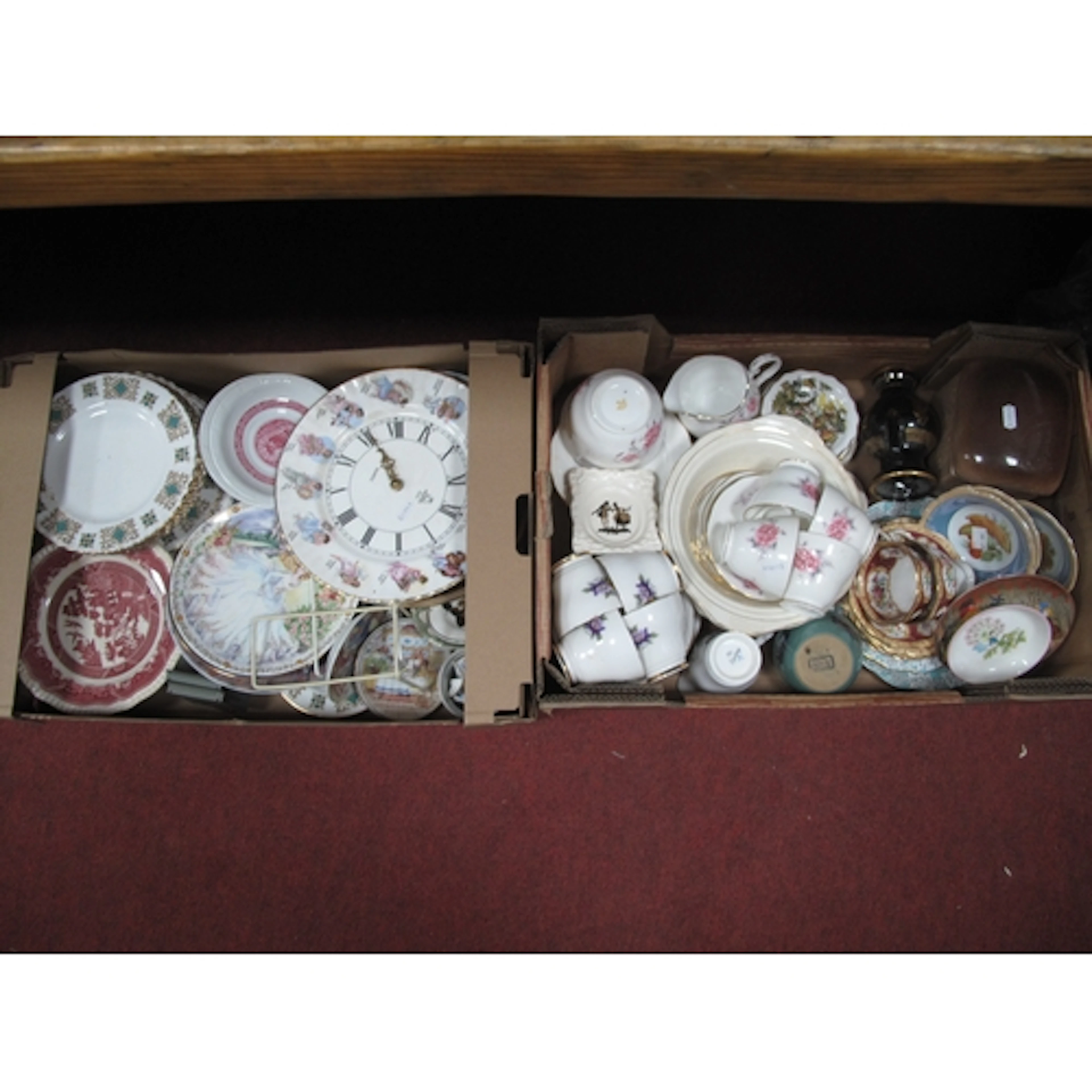 Ceramics, including porcelain teaware by Royal Albert and Du...
