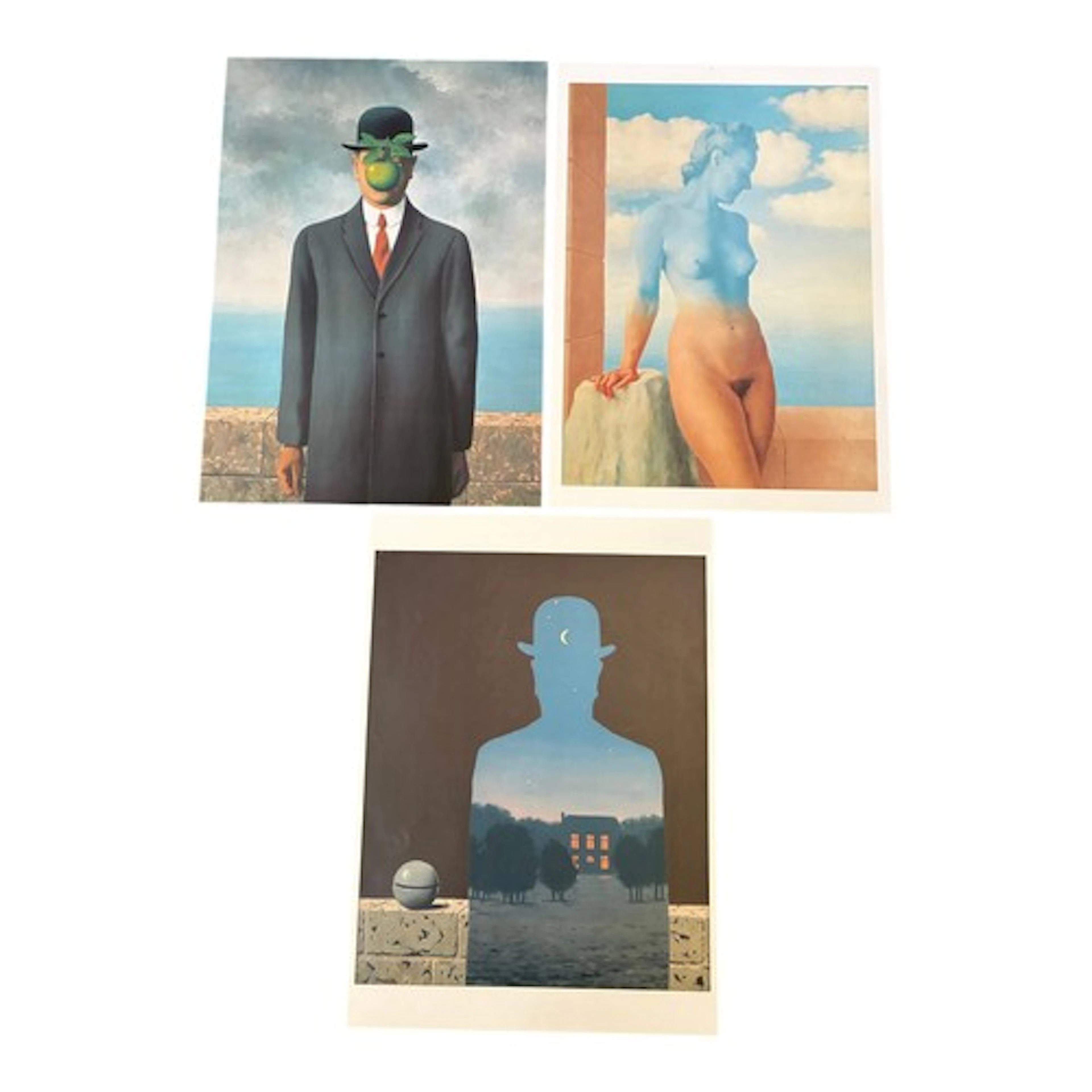 Three Magritte Posters - 'L'Heureux Donateur', 'La Magi Noir...