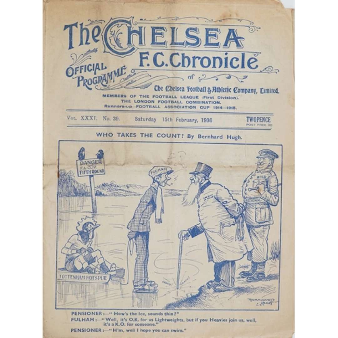 Chelsea F.C. Chronicle official football programme - Who Tak...
