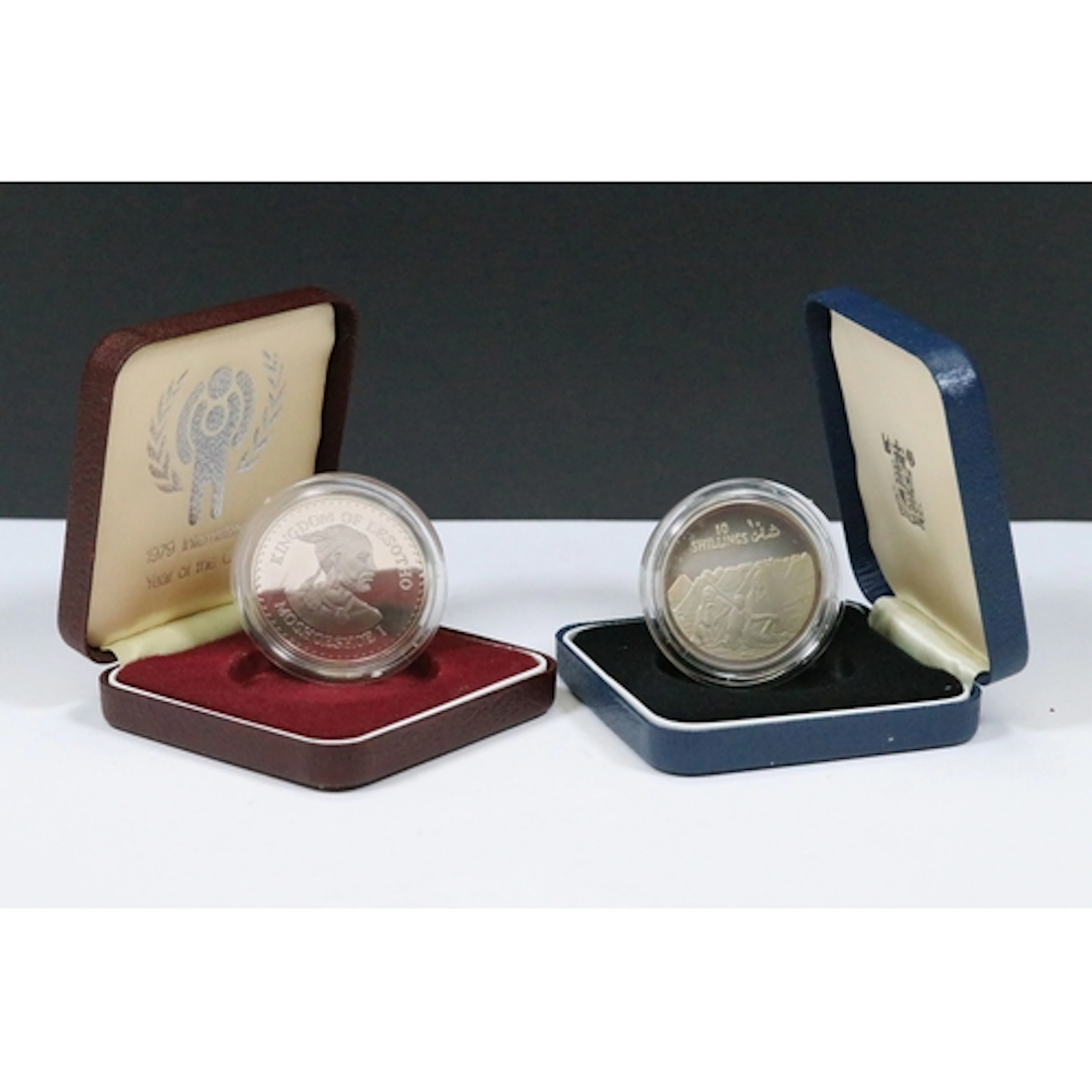 Two Royal Mint silver proof commemorative coins to include 1...