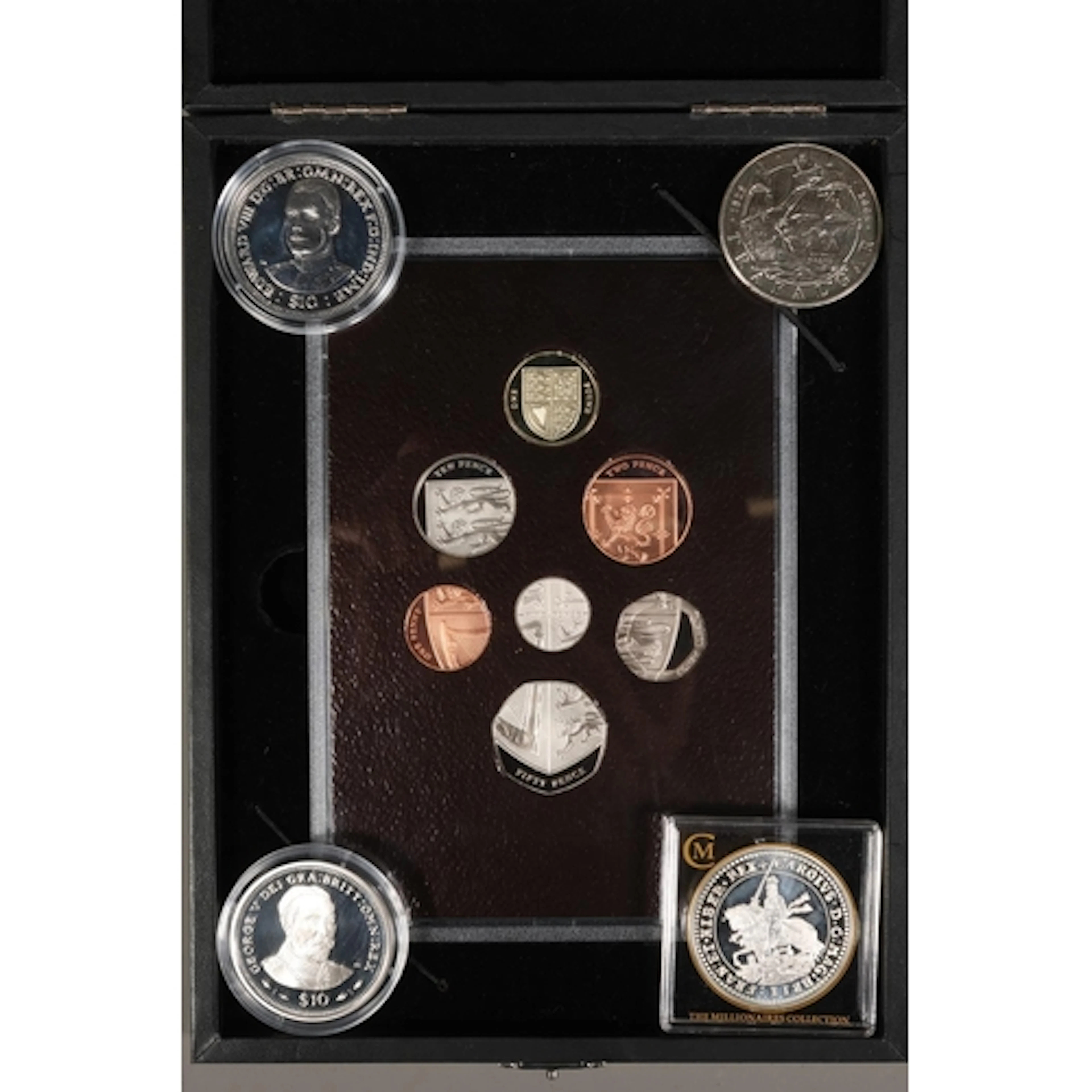 BRITISH VIRGIN ISLANDS silver proof ten dollars 2006 King Ge...
