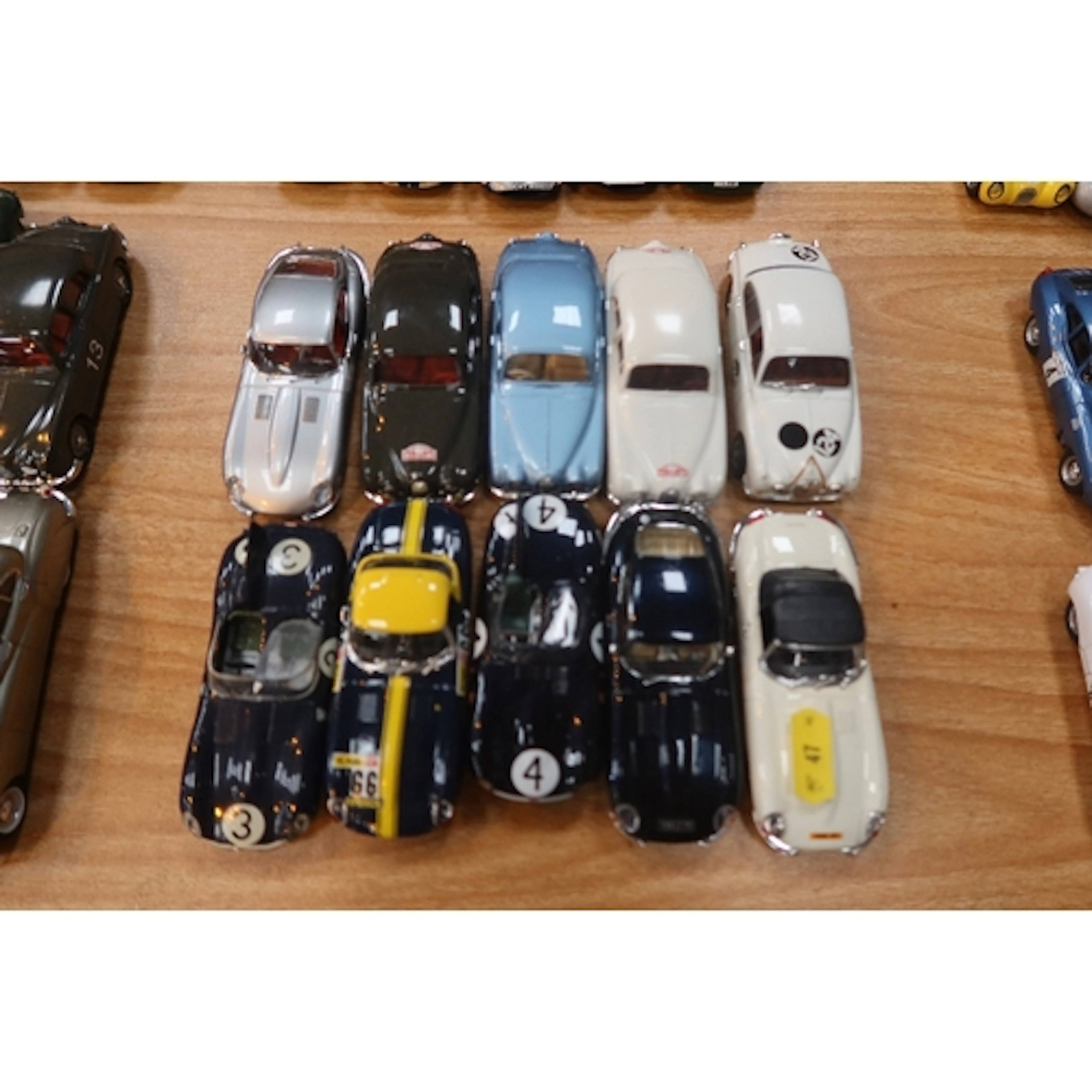 10 Various small scale Jaguar Sports Racing Cars