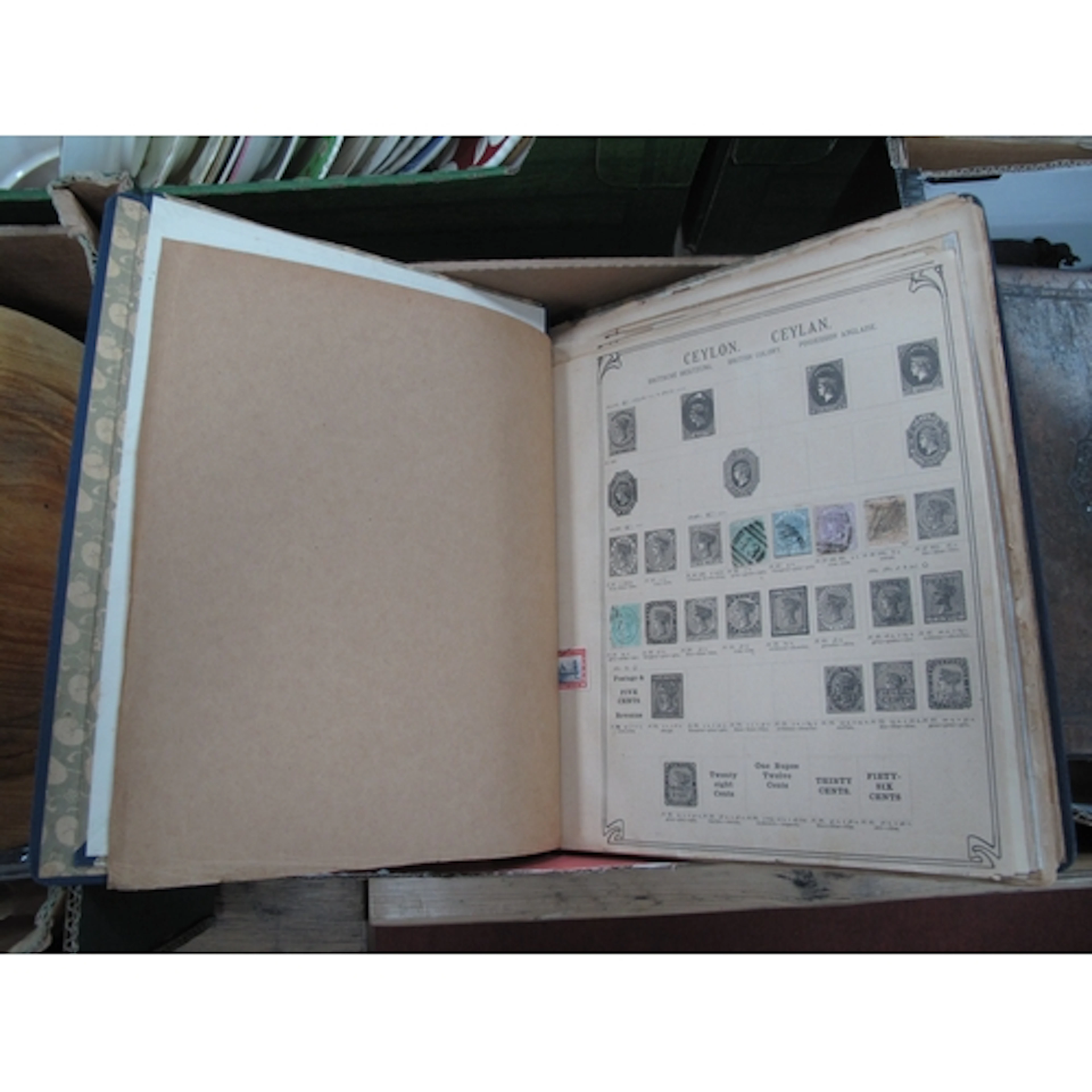 Stamps: A collection of British Commonwealth stamps, housed ...