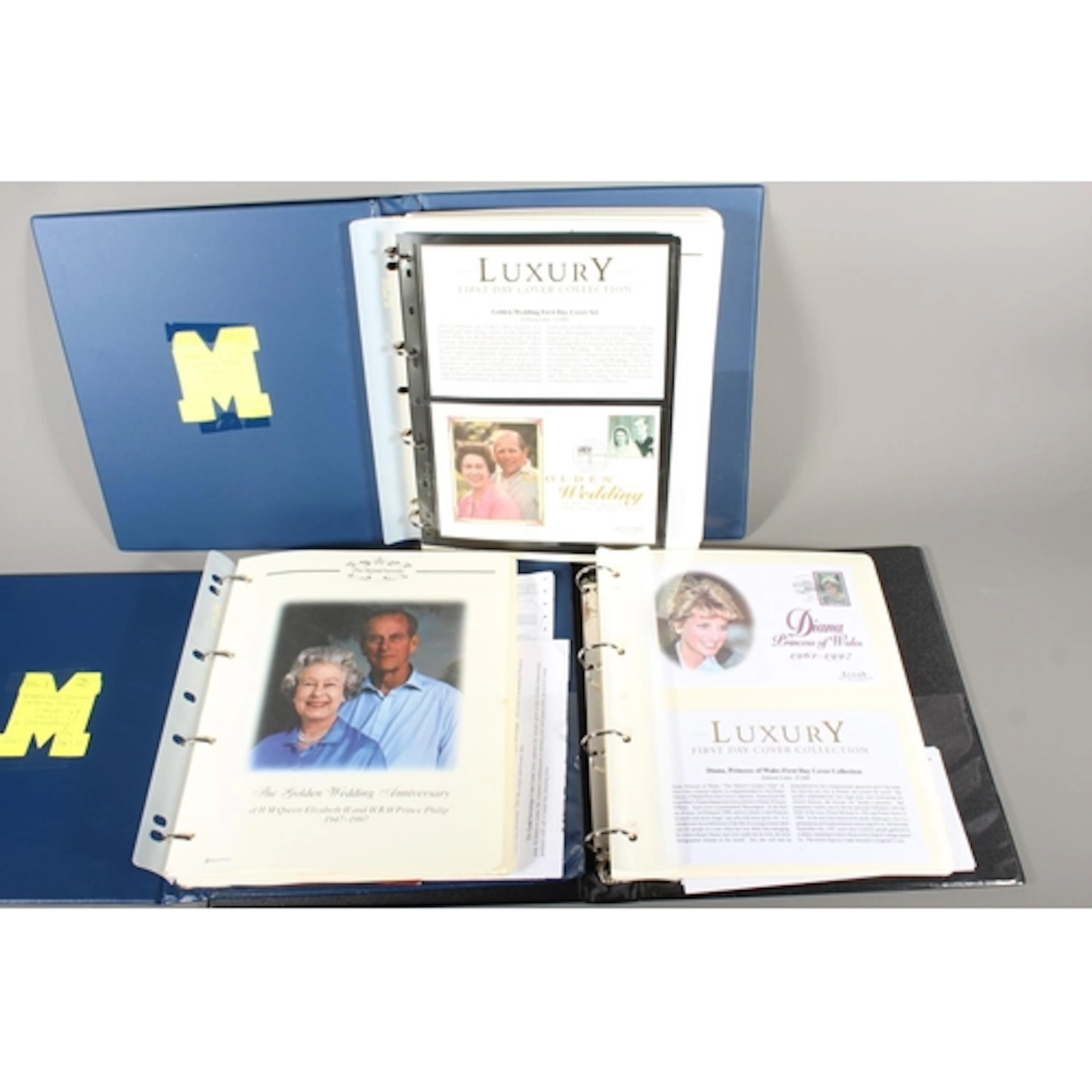 Westminster mint stamp collection held across three ring bin...