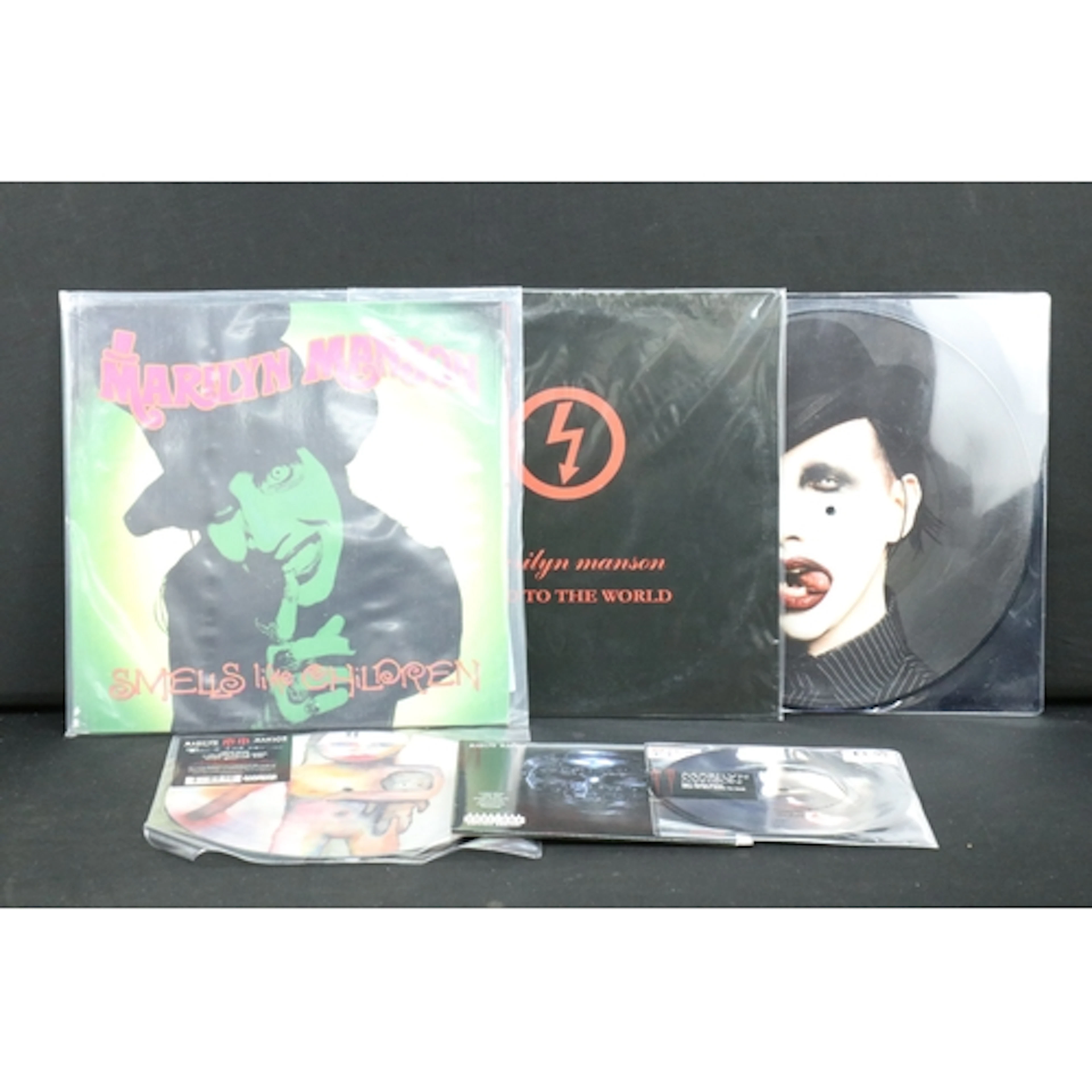 Vinyl - 2 Marilyn Manson LPs, 1 12", 2 10", 1 7" to include ...